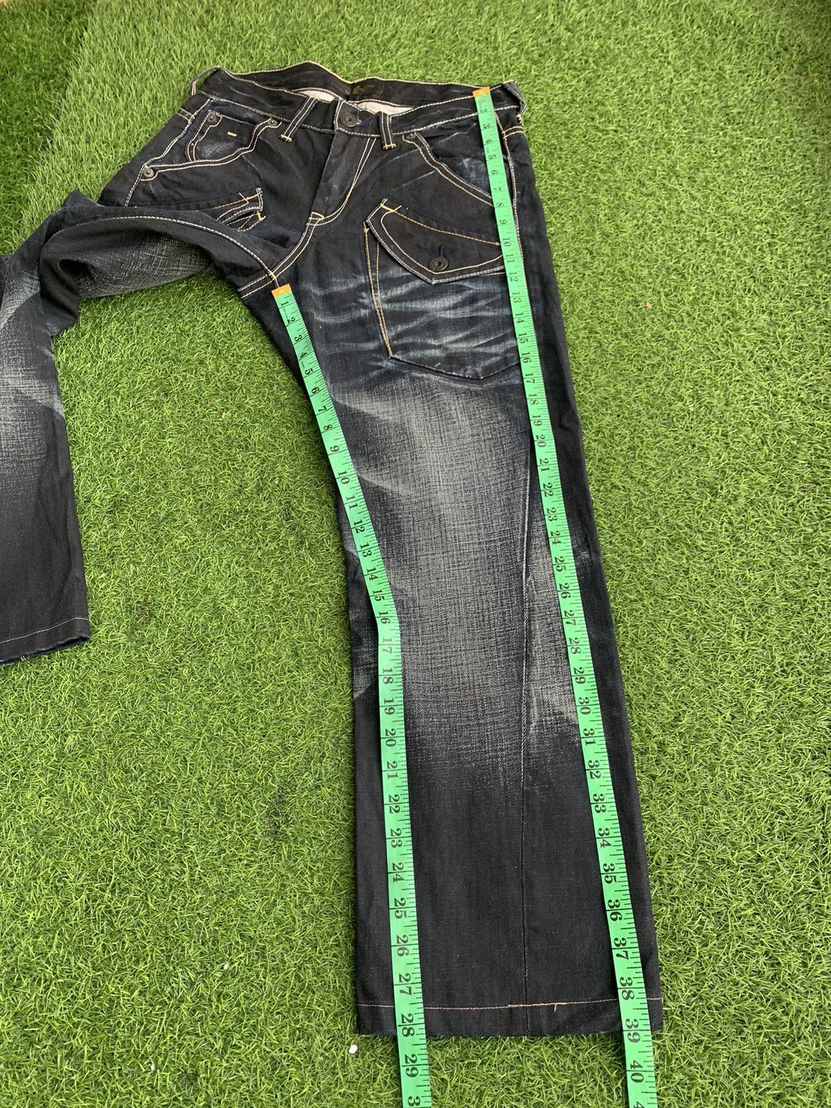 Tornado Mart 🔥Insane Design Back Number Distressed Denim Size US 32 / EU 48 - 17 Thumbnail