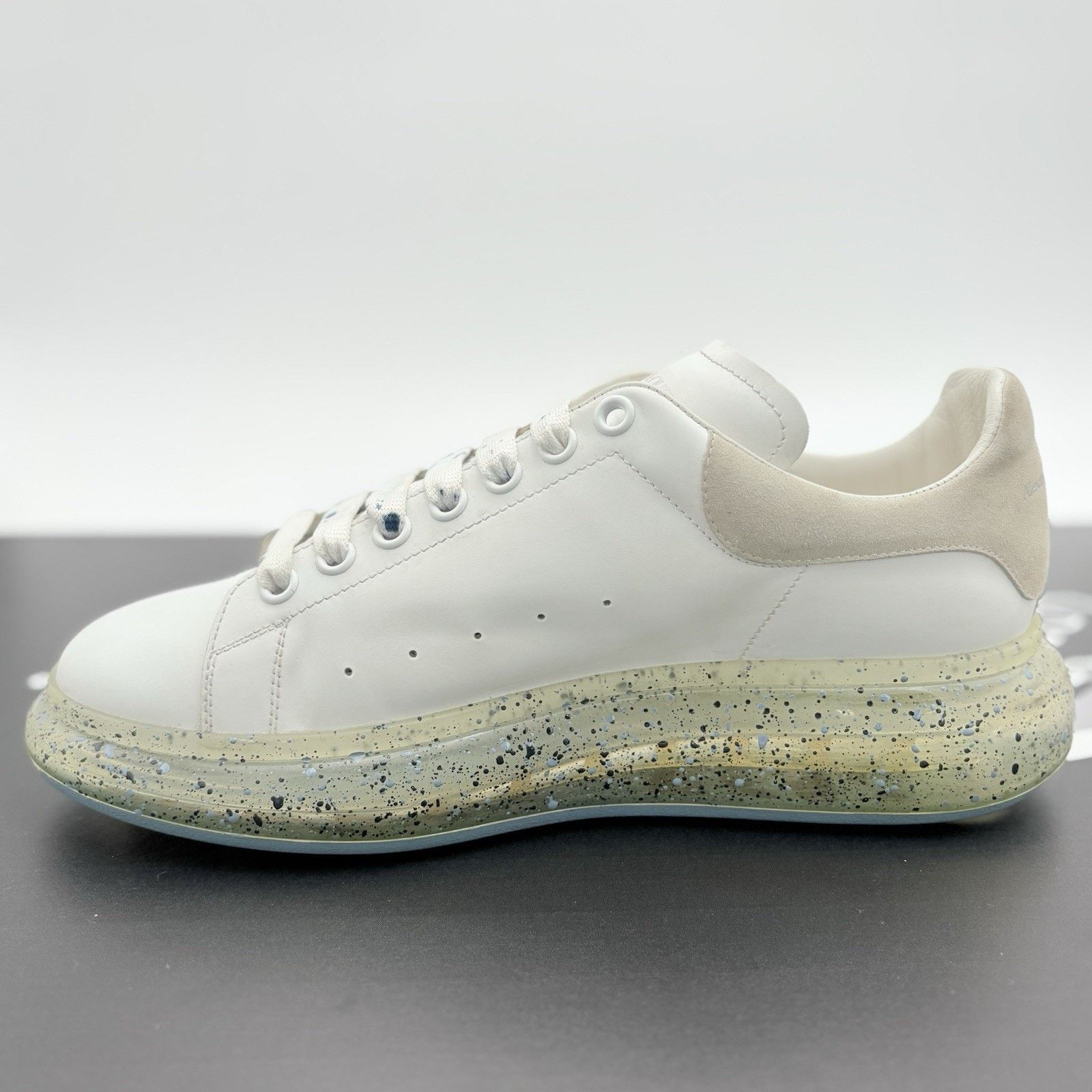 Alexander McQueen Alexander McQueen Clear Sole ' Splatter Blue ' | GREAT COND! Size US 11 / EU 44 - 4 Thumbnail