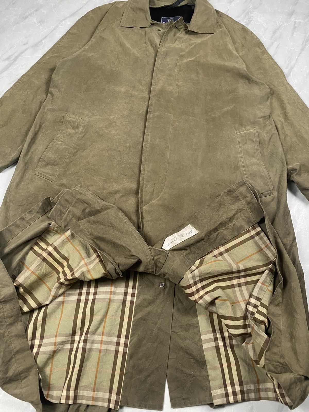Burberry Prorsum Vintage Burberrys Prorsum Cloak Long Jacket Size US XL / EU 56 / 4 - 4 Thumbnail