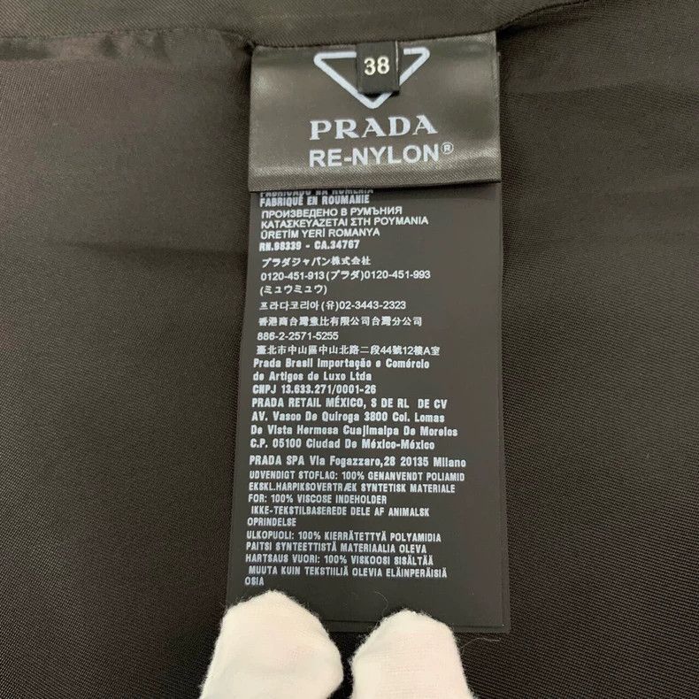 Prada Prada Logo triangle bag black suspender dress 2501-Nextarro Size XS / US 0-2 / IT 36-38 - 7 Thumbnail