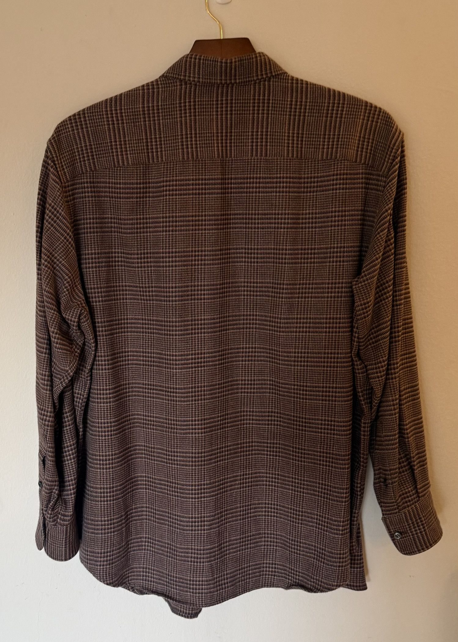 Brioni Brioni Brown Glen Plaid Cotton Shirt Size US XXL / EU 58 / 5 - 2 Thumbnail