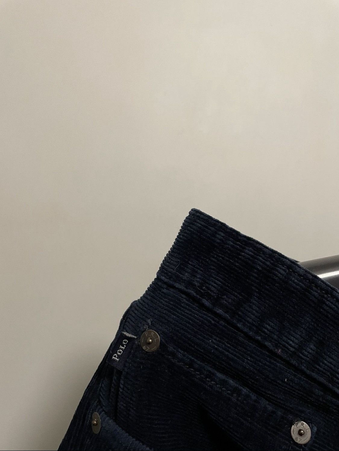 Polo Ralph Lauren × Ralph Lauren × Vintage Ralph Lauren Vintage Dark Blue Velvet Pants Size US 32 / EU 48 - 3 Thumbnail