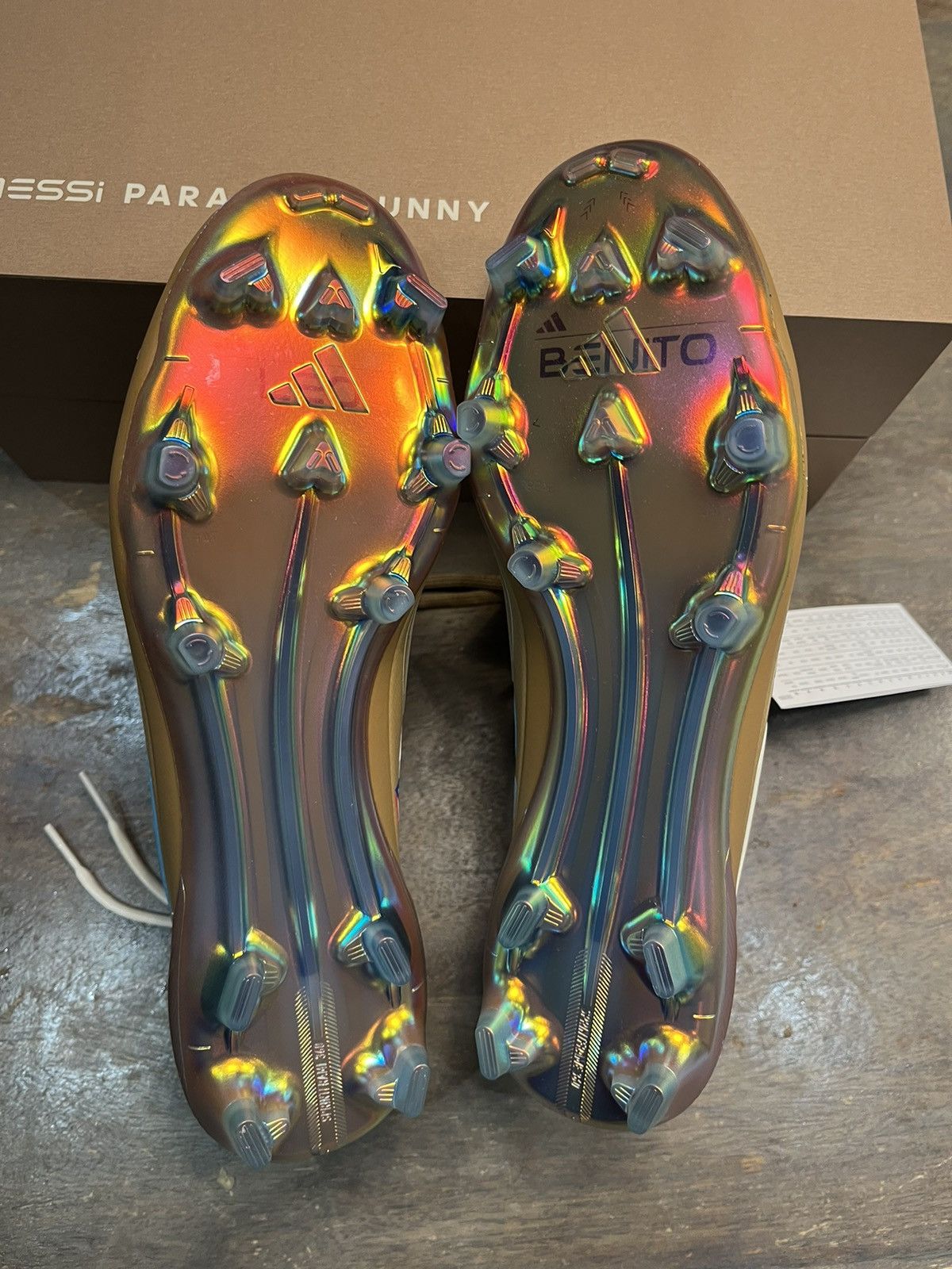 Adidas F50 ELITE MESSI & BAD BUNNY FIRM GROUND BOOTS Size US 7.5 / EU 40-41 - 5 Thumbnail