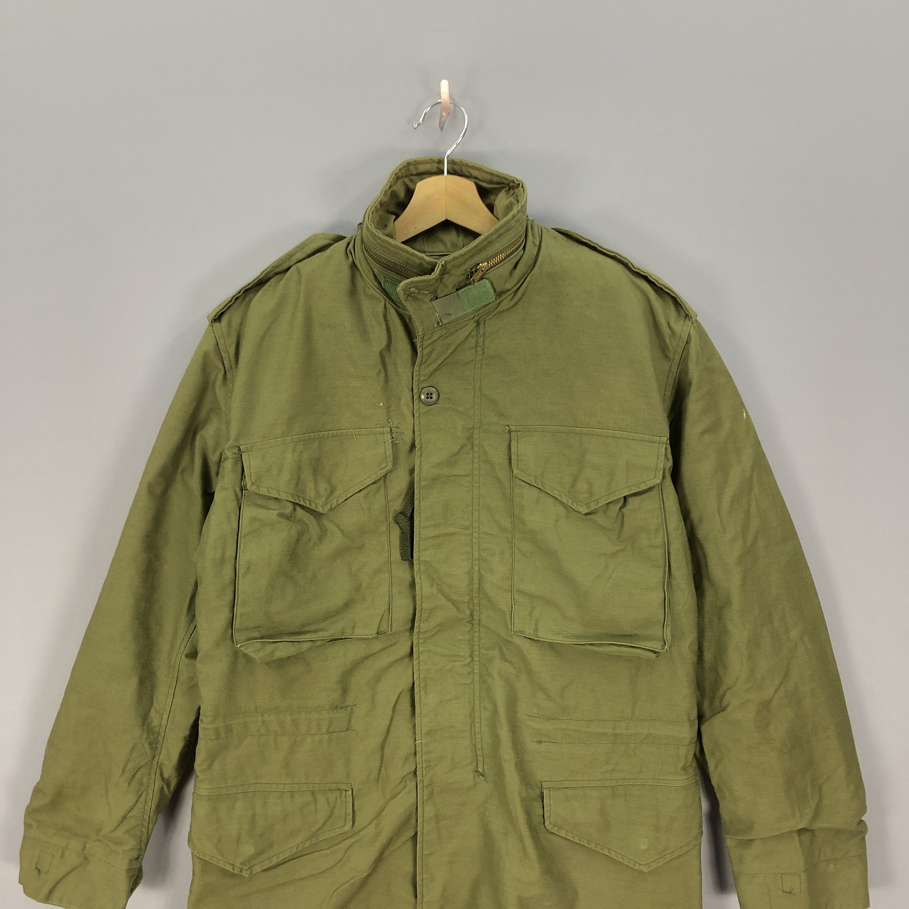 Alpha Industries × Vintage Vintage 80s Alpha Industries OG 107 Coat Military Jacket Size US M / EU 48-50 / 2 - 3 Thumbnail