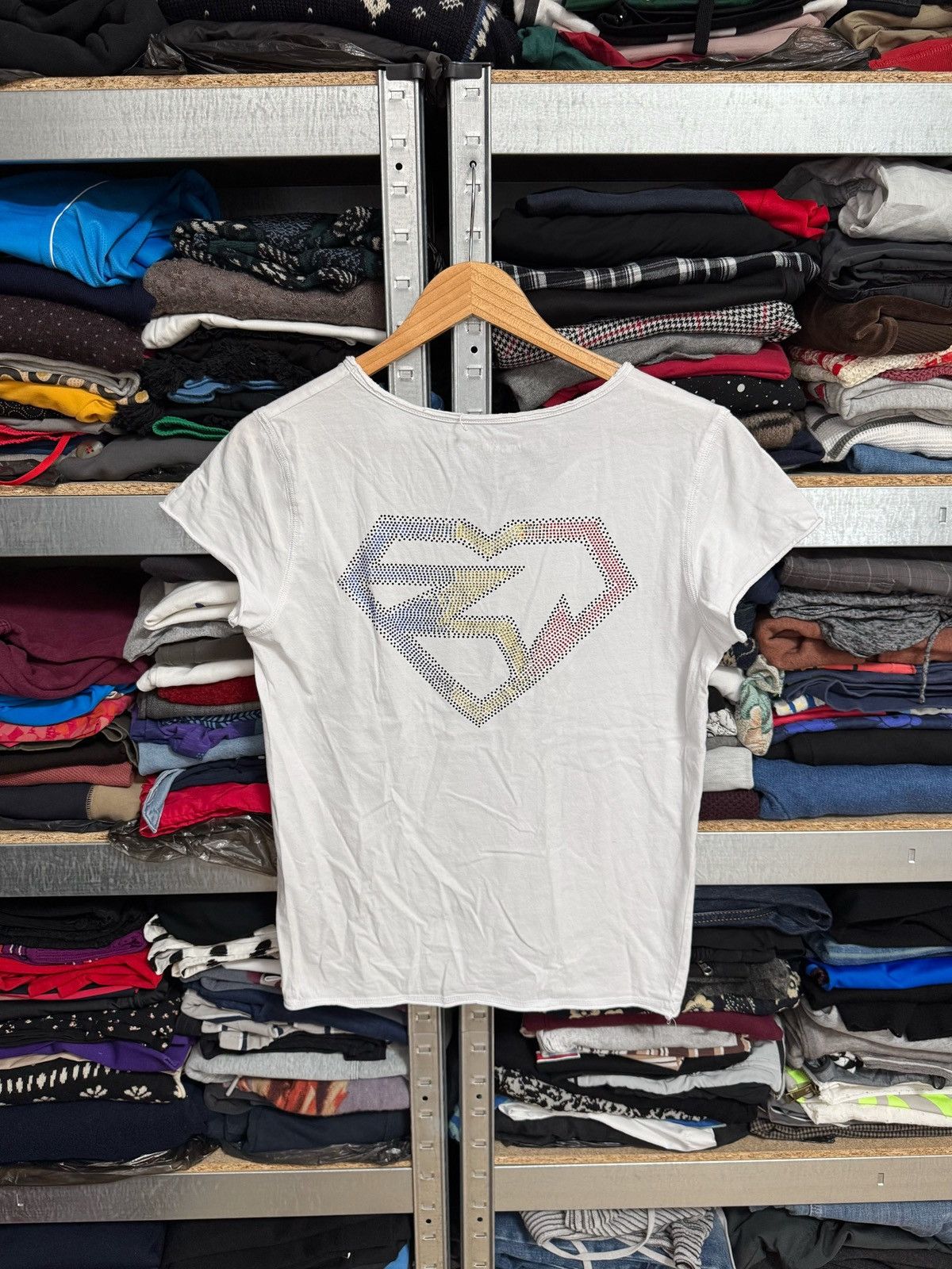 Zadig & Voltaire Zadig & Voltaire T-Shirt Rhinestone Logo Short Sleeve Top Size M / US 6-8 / IT 42-44 - 1 Thumbnail