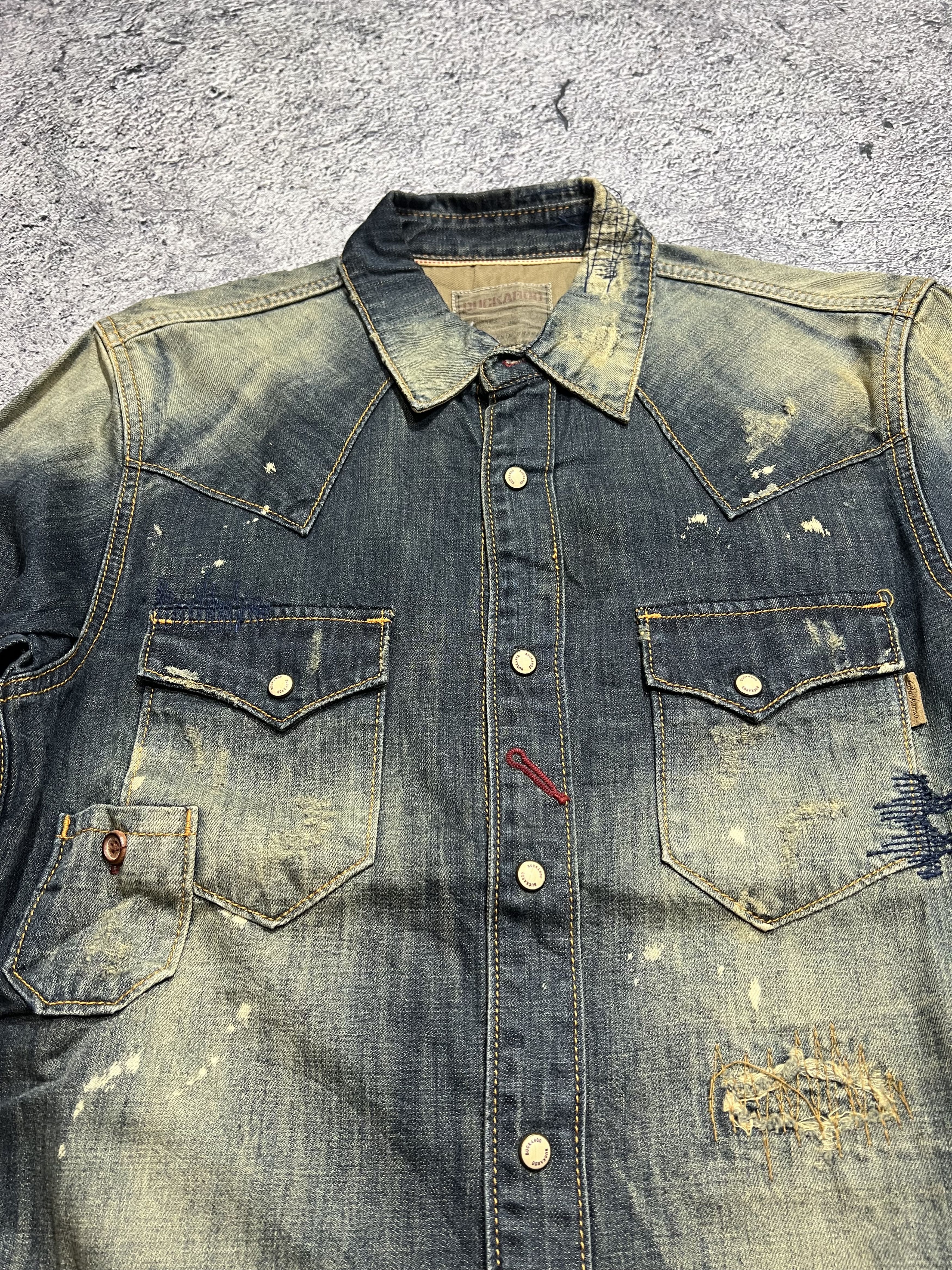 Japanese Brand 2000s Archival Buckaroo Hysteric Mudwash Shirt y2k Lgb Ifsix Size US M / EU 48-50 / 2 - 2 Thumbnail