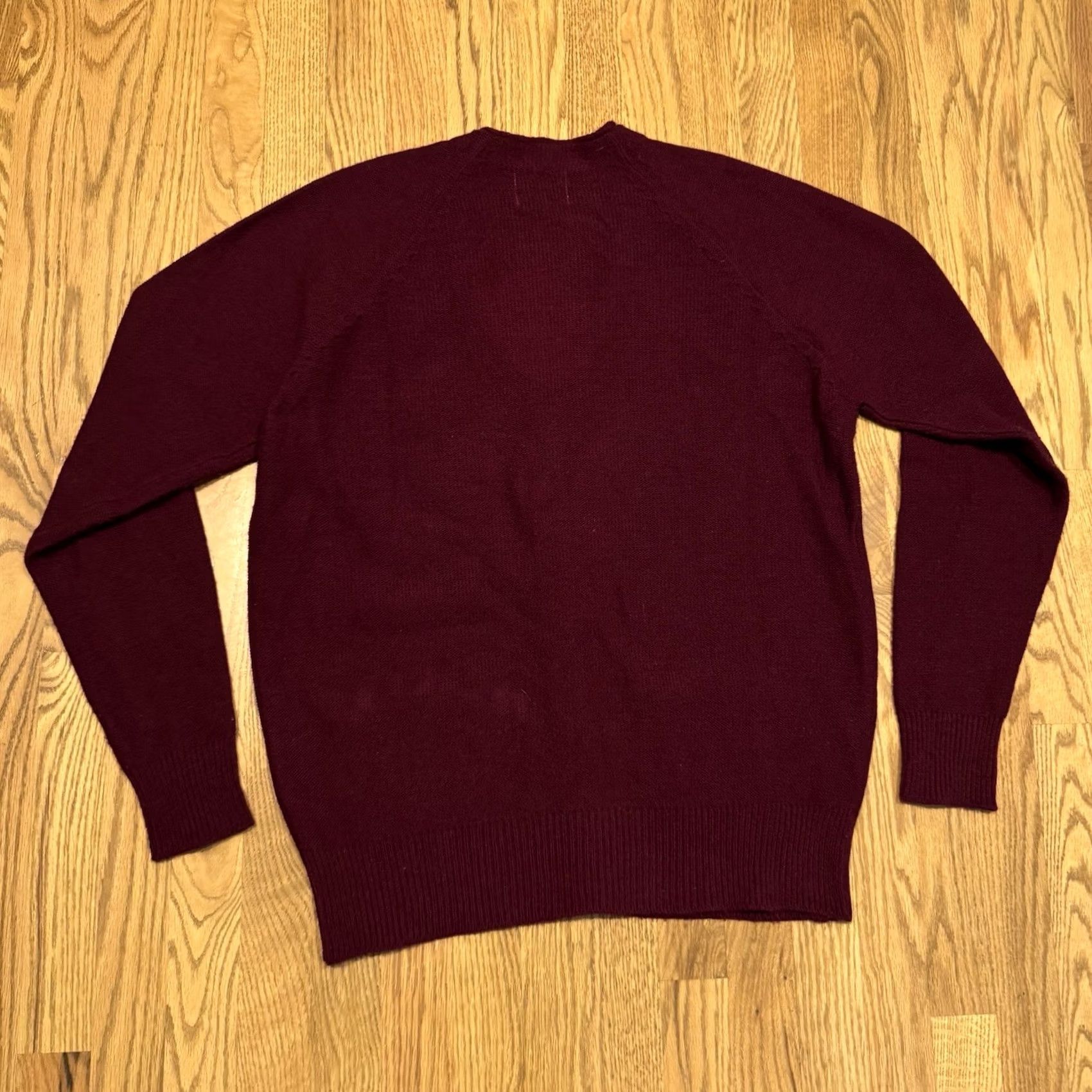 Vintage Vintage Montgomery Ward Acrylic Cardigan Sweater - Size XL Maroon Grunge Size US XL / EU 56 / 4 - 7 Thumbnail