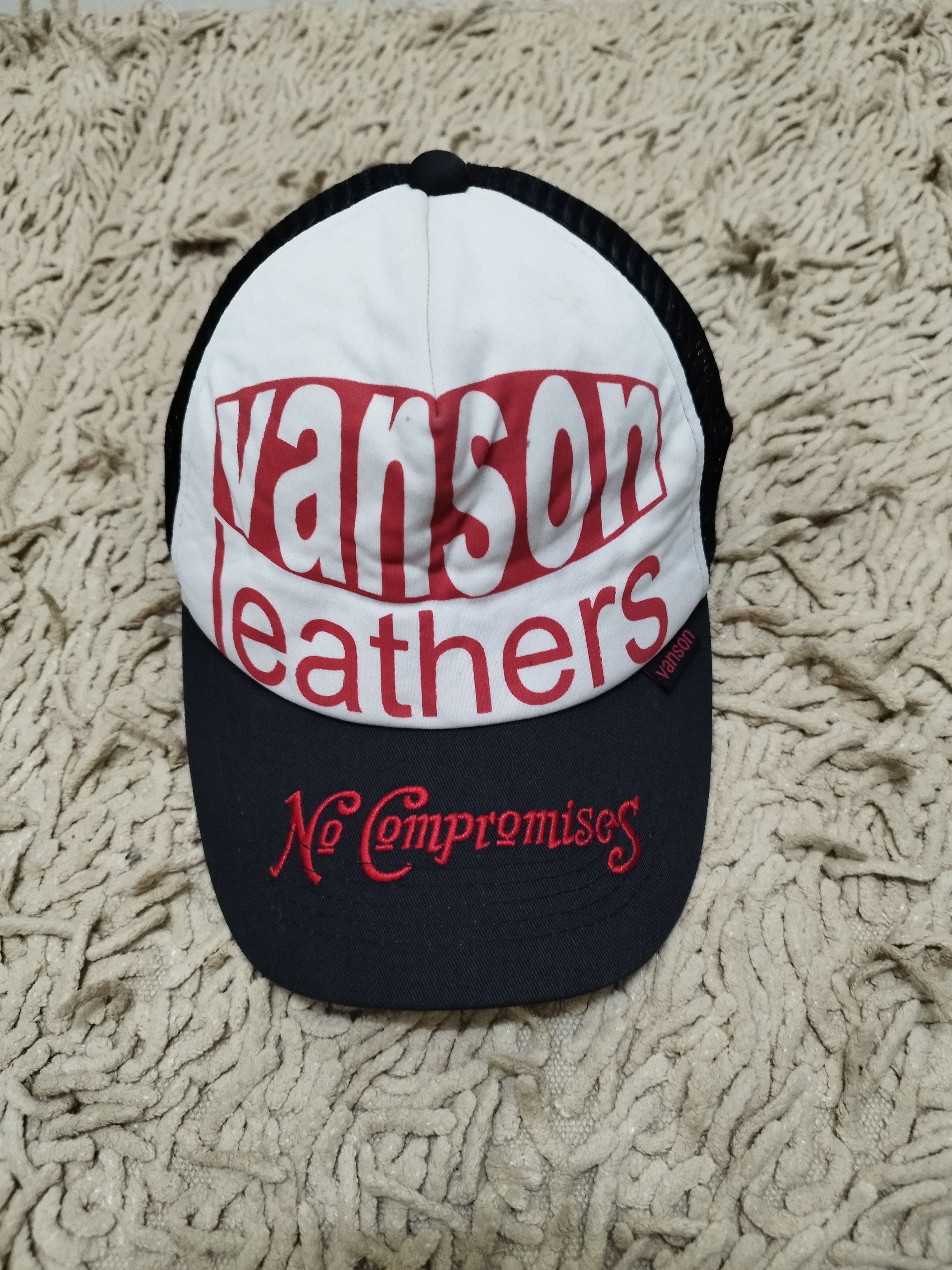 Vintage Vanson Leather Trucker Cap