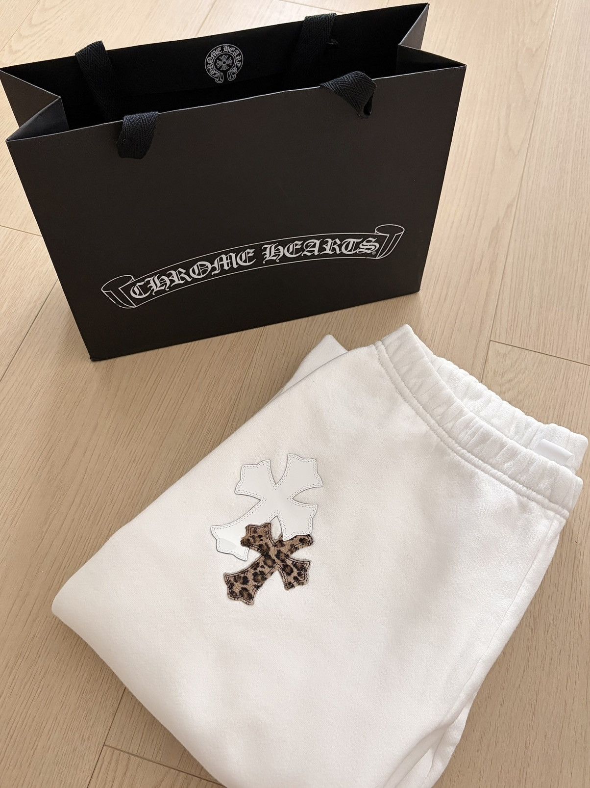 Chrome Hearts Chrome Hearts Cheetah And White Leather Patches Sweatpants Size US 30 / EU 46 - 5 Thumbnail