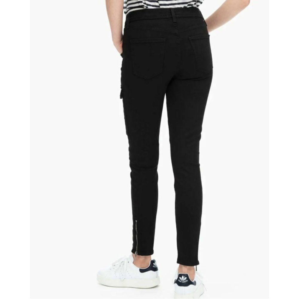 Splendid NWT New $158 Splendid Hunter Black Skinny Cargo Pants Jeans Size 31" - 3 Thumbnail