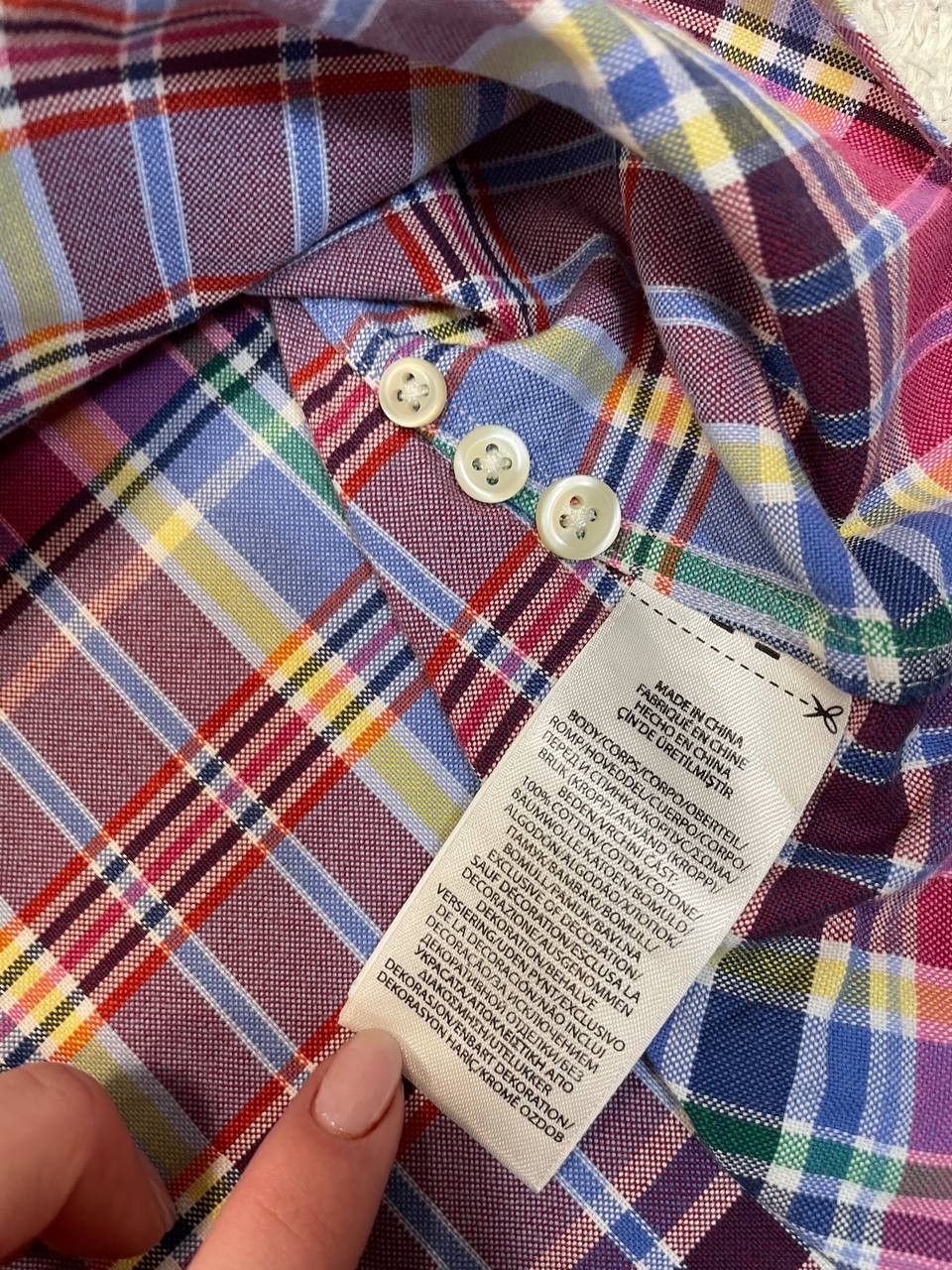 Ralph Lauren Ralph Lauren Slim Fit Plaid Shirt Mens Multicolor Button Size US L / EU 52-54 / 3 - 14 Thumbnail
