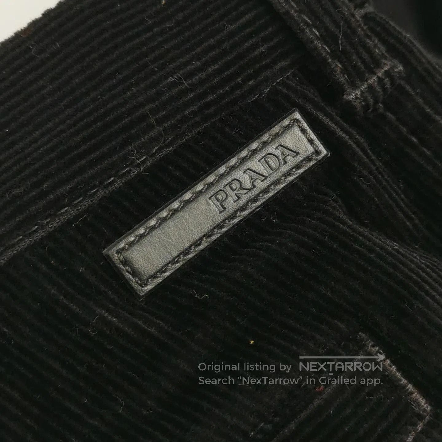 Prada Prada Black Slim Fit Cotton Trousers . Size 41" - 3 Thumbnail