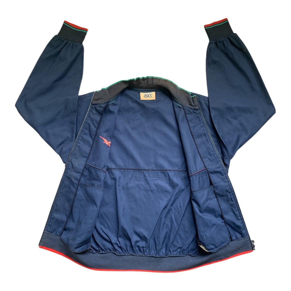 Asics × Japanese Brand Rare Design Vintage Asics Tiger Paw Zipper Jackets Size US L / EU 52-54 / 3 - 3 Thumbnail