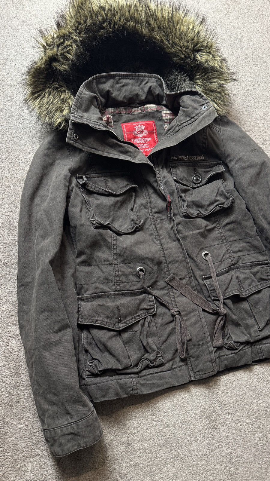 Japanese Brand Y2K Faux Fur Hood Jacket If Six Was Nine goa cdg LGB style Size US XS / EU 42 / 0 - 3 Thumbnail