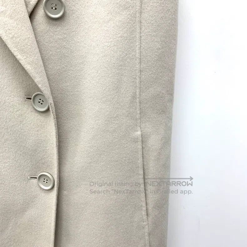 Max Mara Max Mara Apricot Wool Double-breasted Lapel Sleeveless Coa Size M / US 6-8 / IT 42-44 - 4 Thumbnail