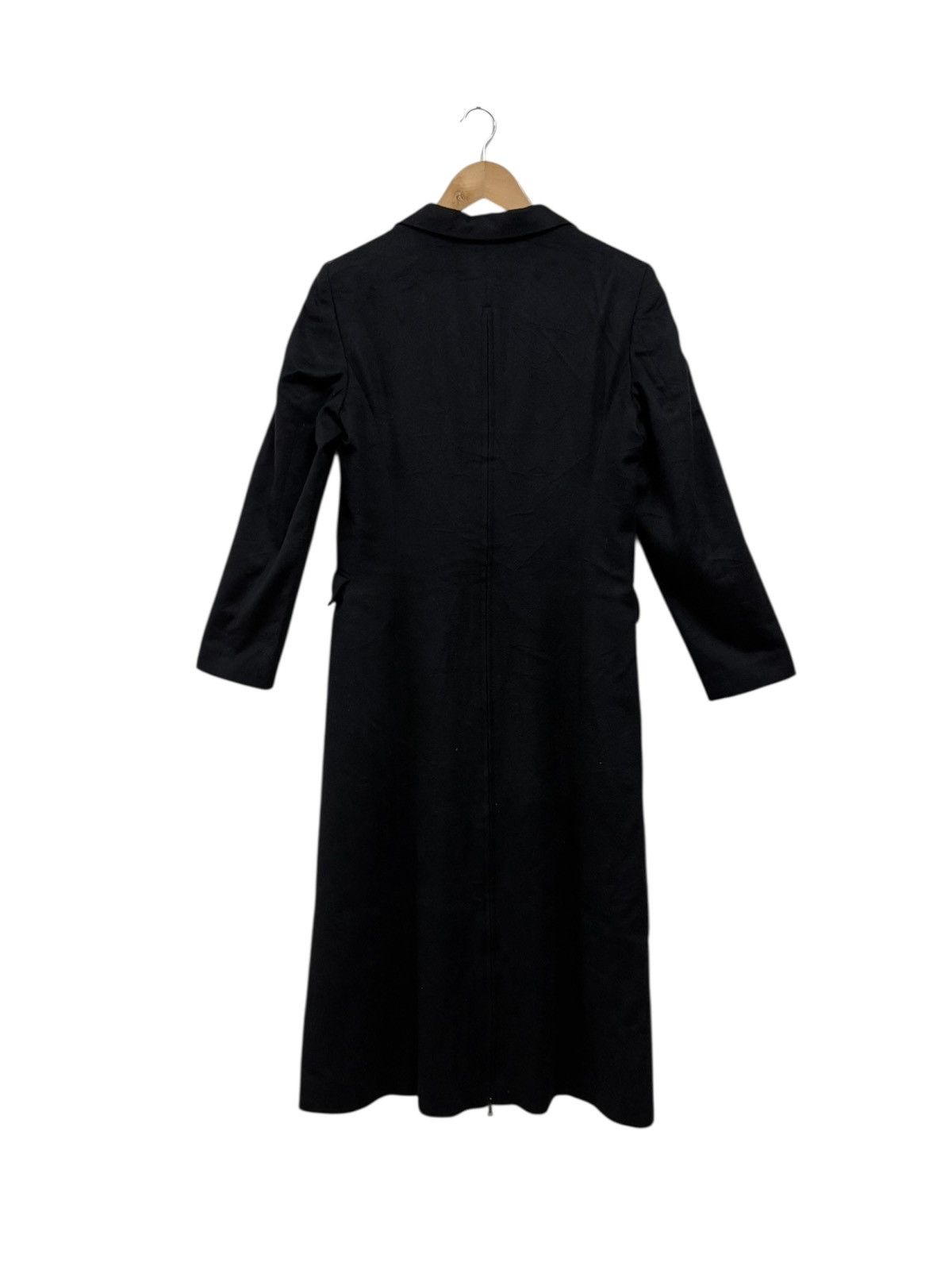 John Richmond John Richmond Black Long Coat Size S / US 4 / IT 40 - 2 Thumbnail