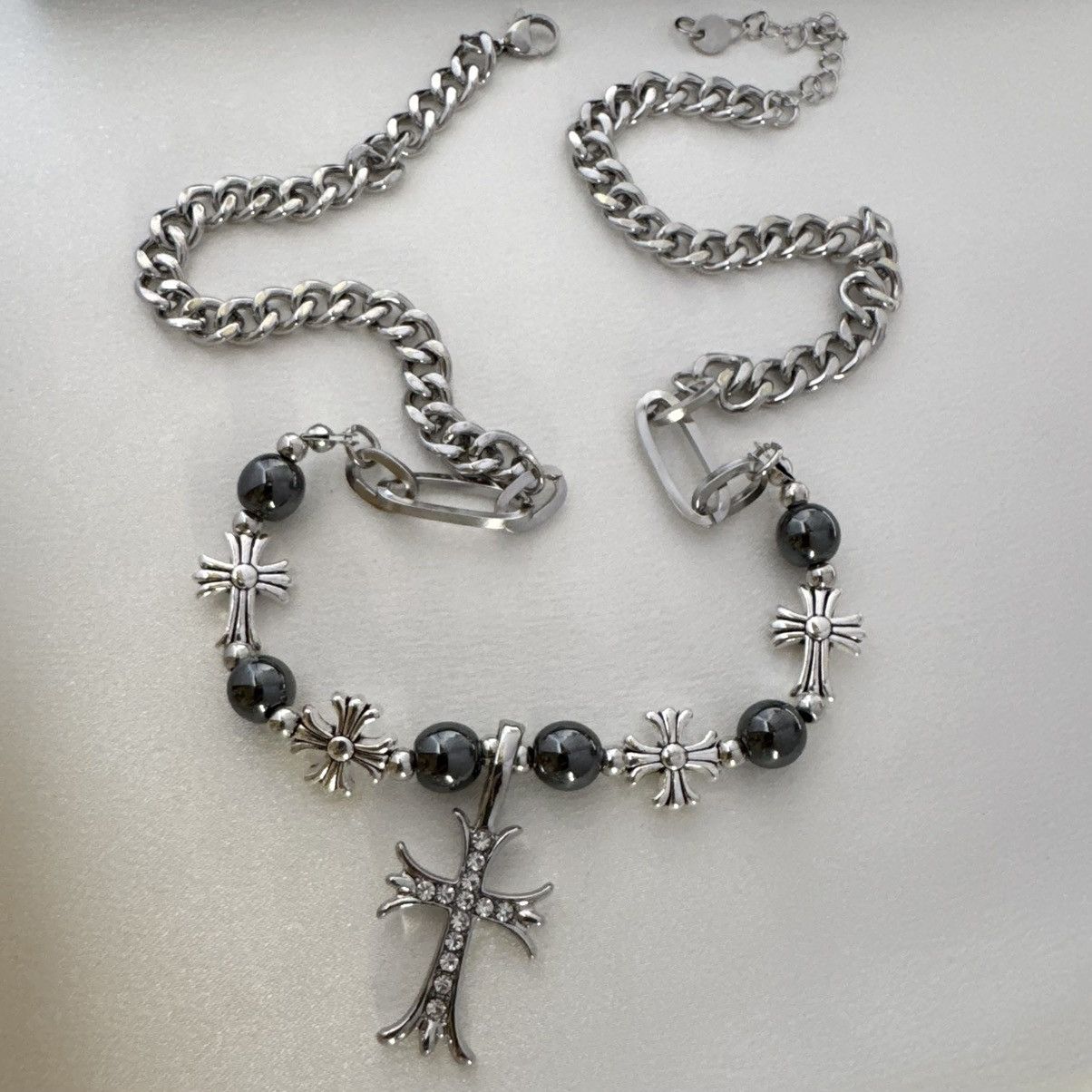 Other Cross Pendant Necklace for Men Women,Hip Hop Unisex Style Size ONE SIZE - 5 Thumbnail