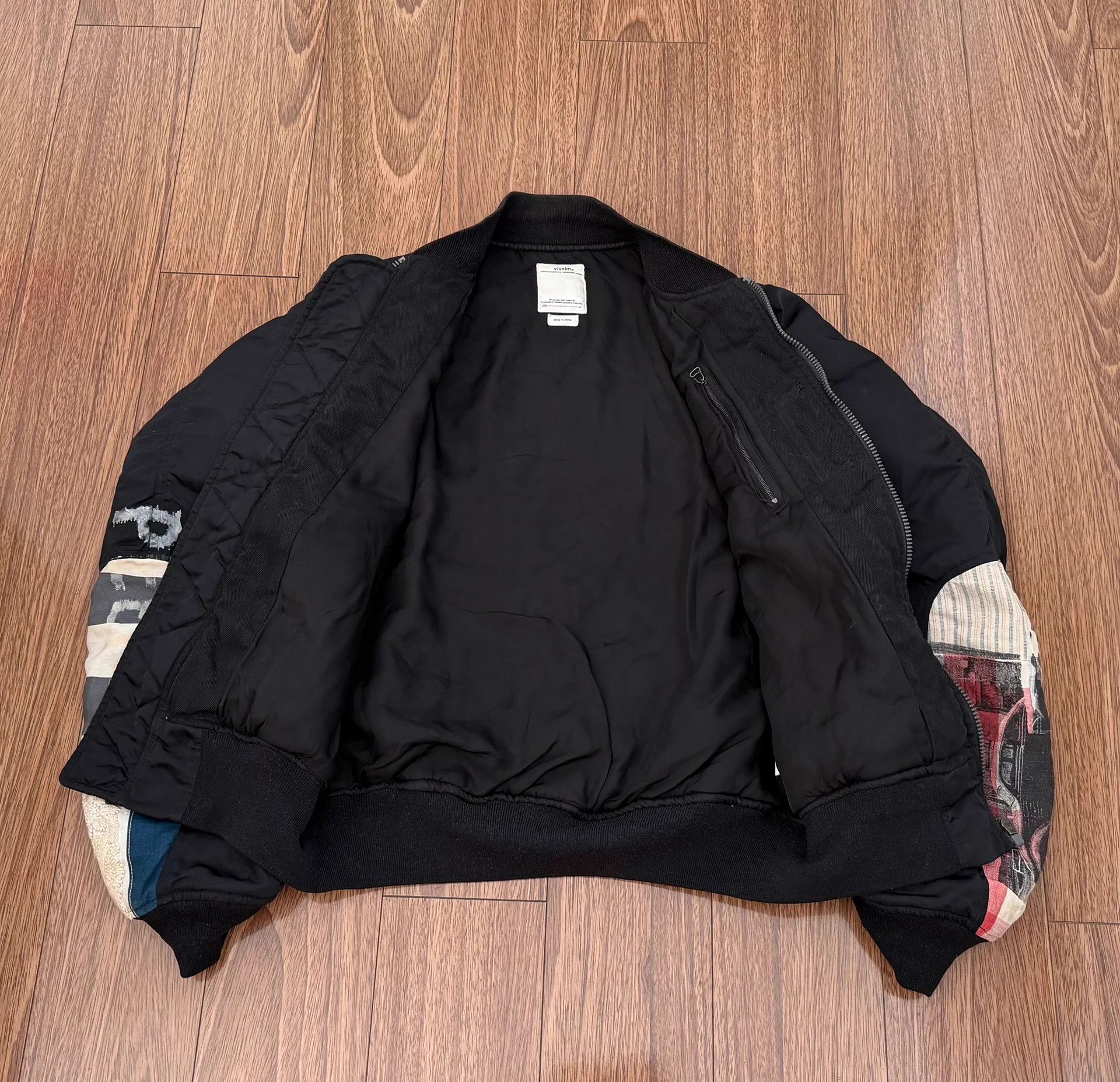 Visvim VISVIM THORSON JKT MA-1 COLLAGE 19SS Dip Dye Black 3 Size US L / EU 52-54 / 3 - 3 Thumbnail