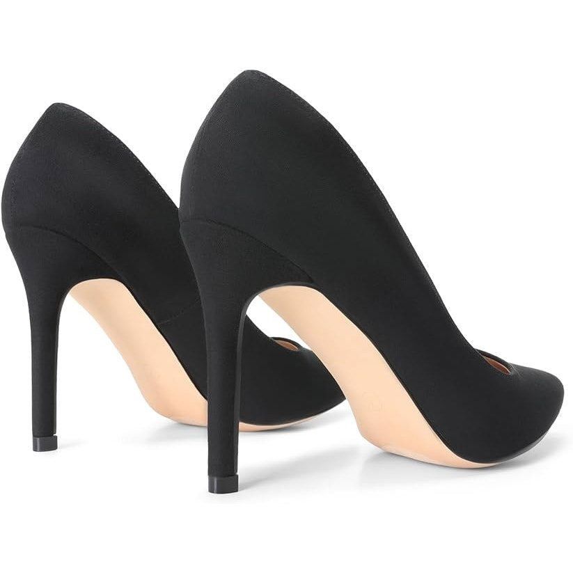 Other Dream Pairs Women's Black Faux Suede 4" Heel Pumps Size 7 Size US 7 / IT 37 - 4 Thumbnail