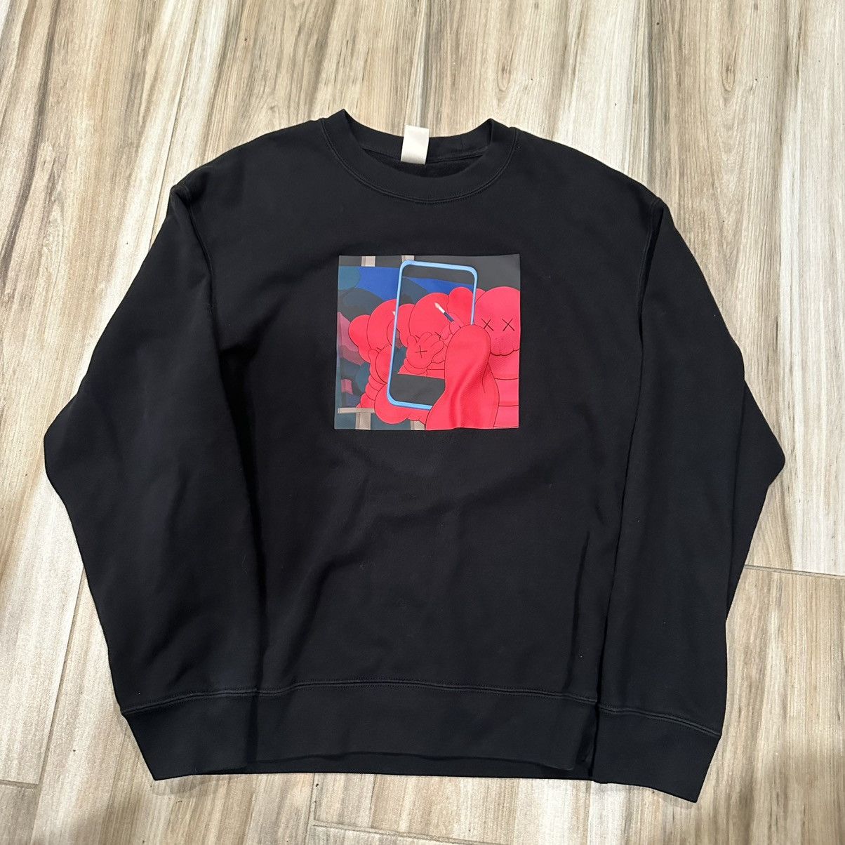 Kaws × Uniqlo Uniqlo Kaws x Warhol Black Graphic Sweatshirt Size US S / EU 44-46 / 1 - 1 Thumbnail