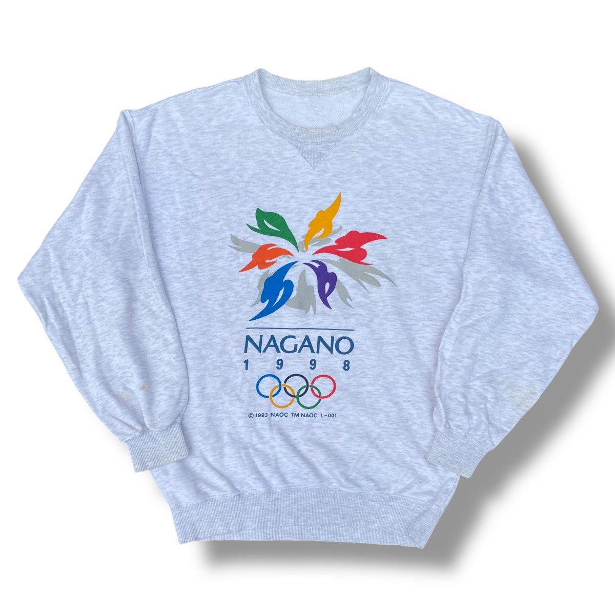 Japanese Brand × USA Olympics × Vintage Vintage 90’s Olympic Nagano 1998 Sweatshirt. #E5 Size US XL / EU 56 / 4 - 1 Thumbnail