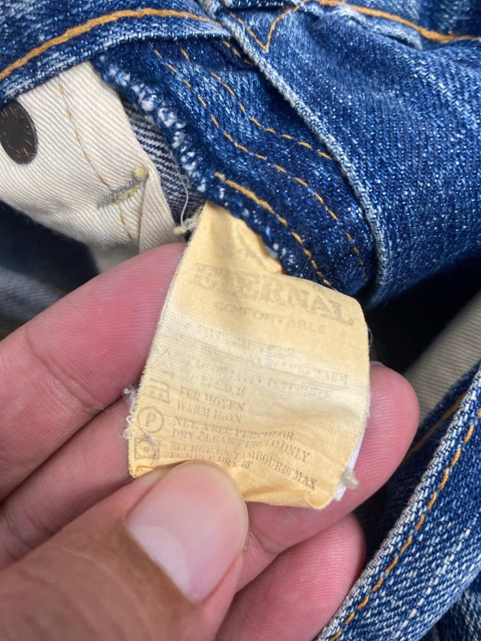 Eternal vintage eternal japanese brands selvedge distressed denim Size US 30 / EU 46 - 14 Thumbnail