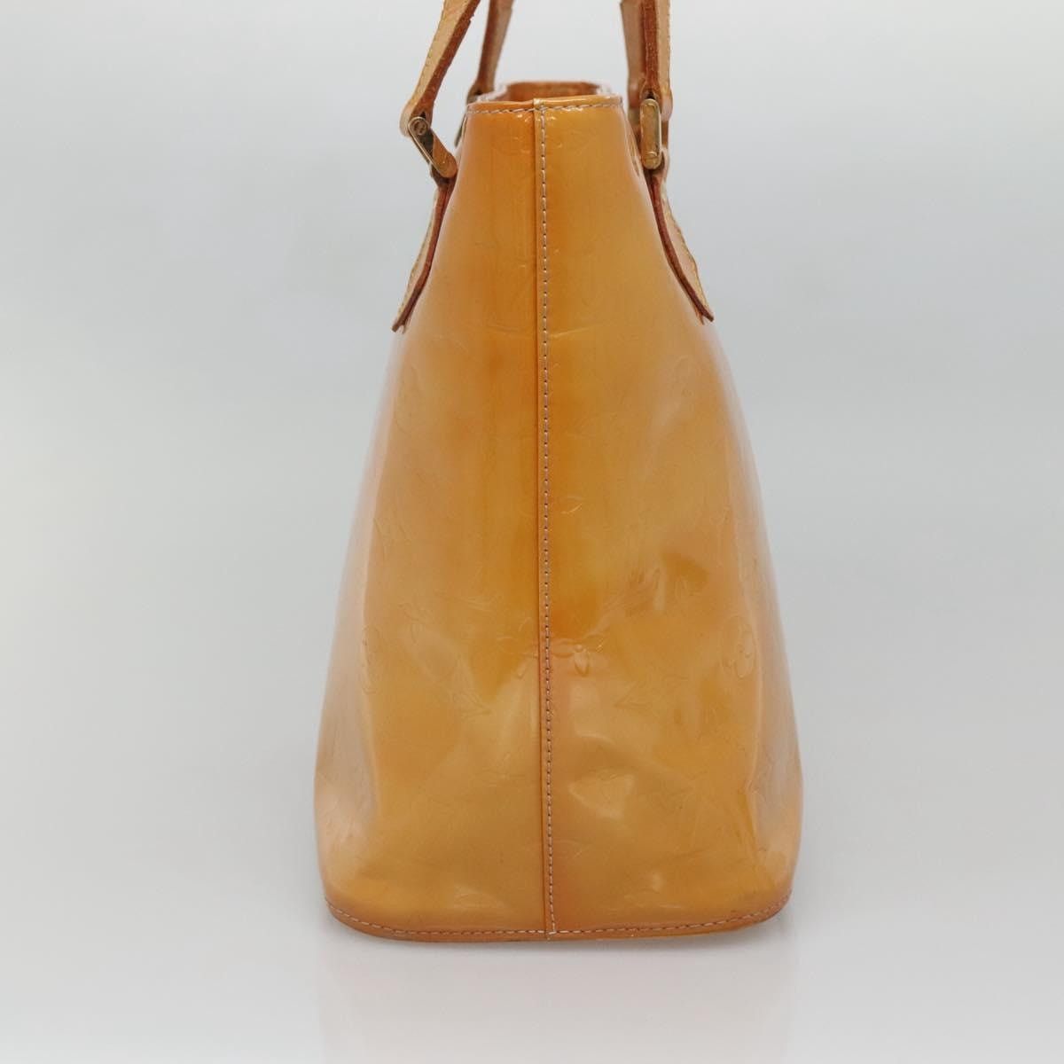 Louis Vuitton LOUIS VUITTON Monogram Vernis Houston Hand Bag Beige M91004 Size ONE SIZE - 4 Thumbnail
