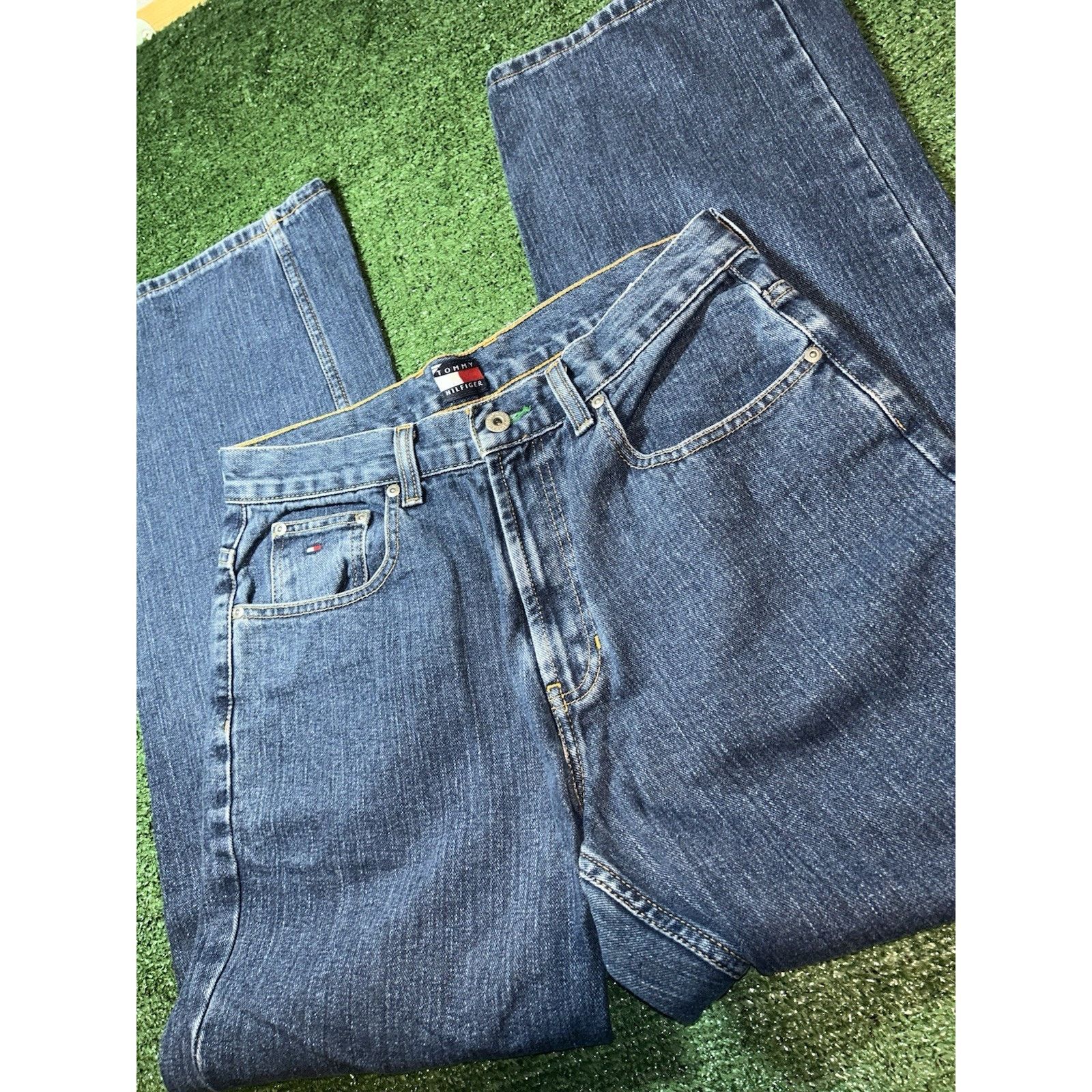 Tommy Hilfiger Vintage Tommy Hilfiger Jeans Men 31x32 Fit Baggy Y2K Size US 31 - 6 Thumbnail