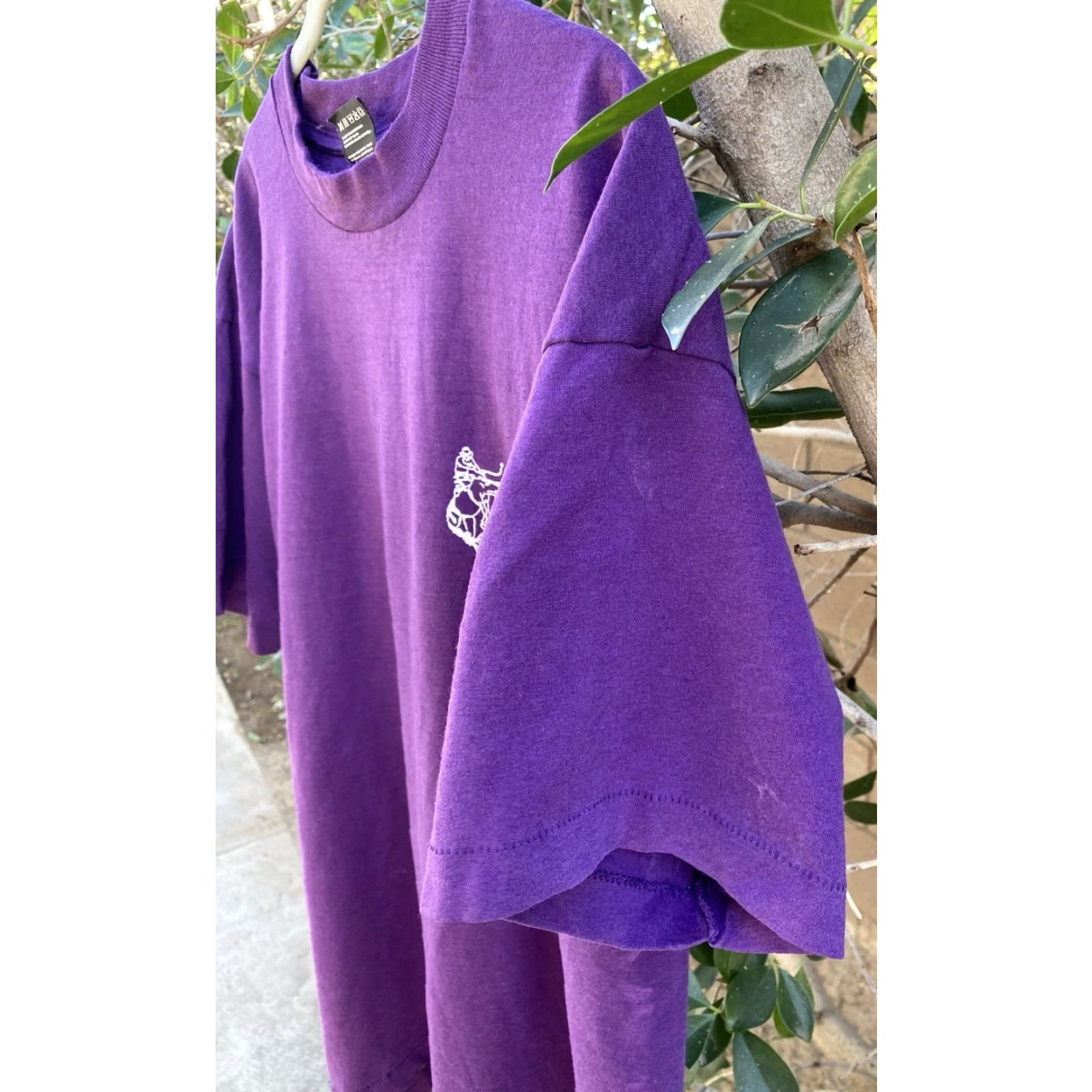Vintage VINTAGE Best Salinas High Renaissance T Shirt XL Purple Cowboy Rodeo USA Made 90s Mens Shirt Graphics 90s USA Cowboy Bronco Kid? Size US XL / EU 56 / 4 - 5 Thumbnail