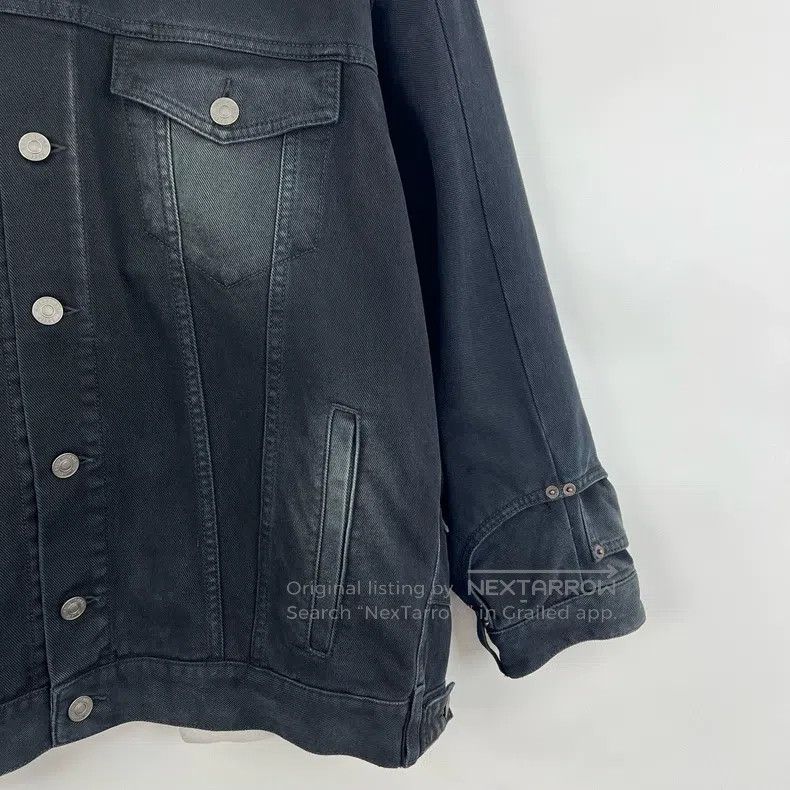 Balenciaga Balenciaga Black Washed Distressed Denim Pants Patchwork J Size US XS / EU 42 / 0 - 6 Thumbnail