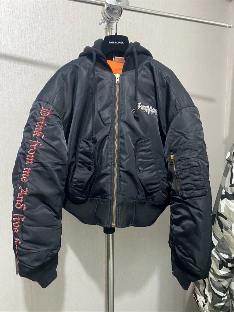Vetements Vetements 17AW Archive Five-Star Bomber Hooded Fleece Jack Size US S / EU 44-46 / 1 - 2 Thumbnail