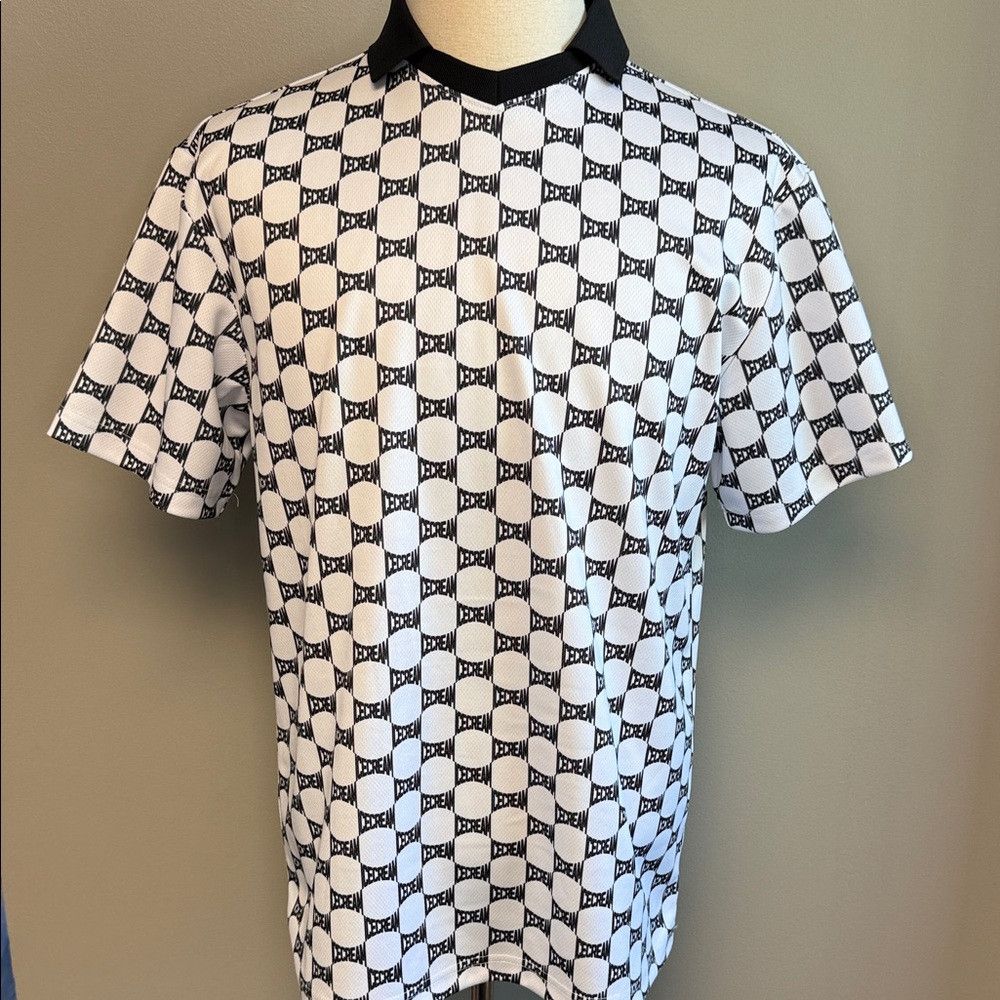 Icecream ICECREAM Stacker Mesh Soccer Jersey Black/White – Size M – Size US M / EU 48-50 / 2 - 1 Thumbnail