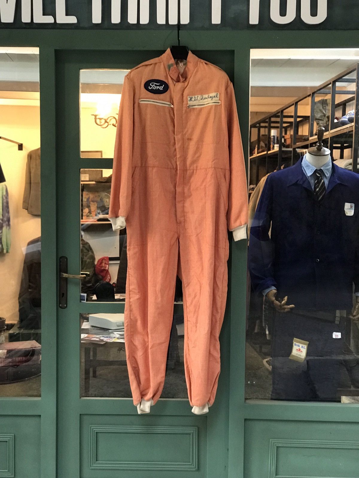 Other Vintage circa 50s driving jumpsuit with wool Size US 36 / EU 52 - 2 Thumbnail