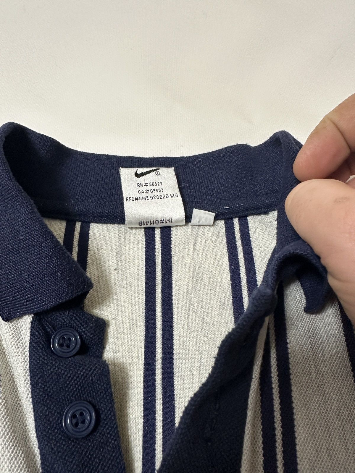 Nike × Vintage Vintage 90s Nike Rugby Polo Longsleeve Striped Y2K ACG Size US XXL / EU 58 / 5 - 5 Thumbnail