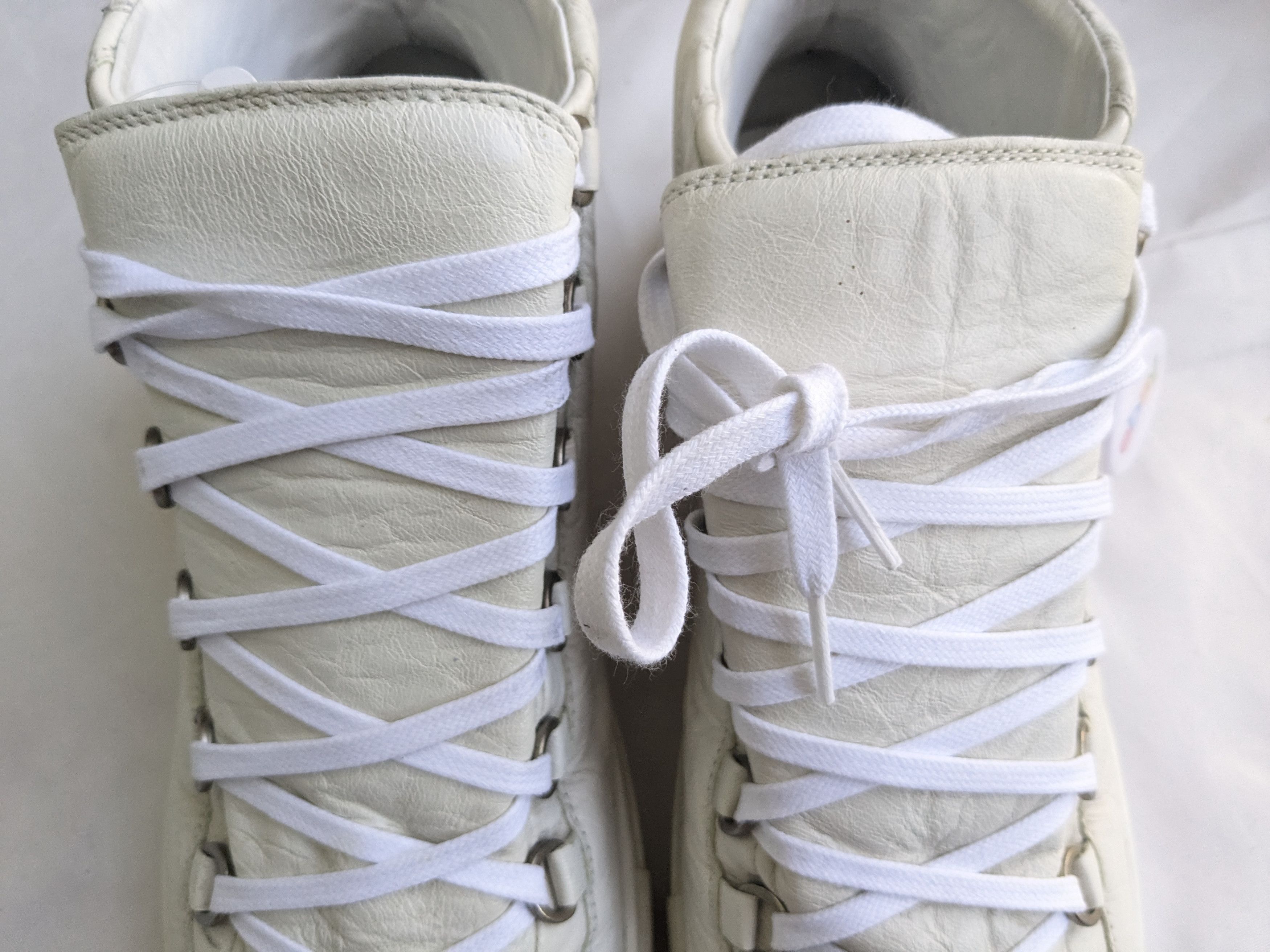 Balenciaga Balenciaga Arena White 10 Leather High Tops Lace Up Size US 10 / EU 43 - 6 Thumbnail