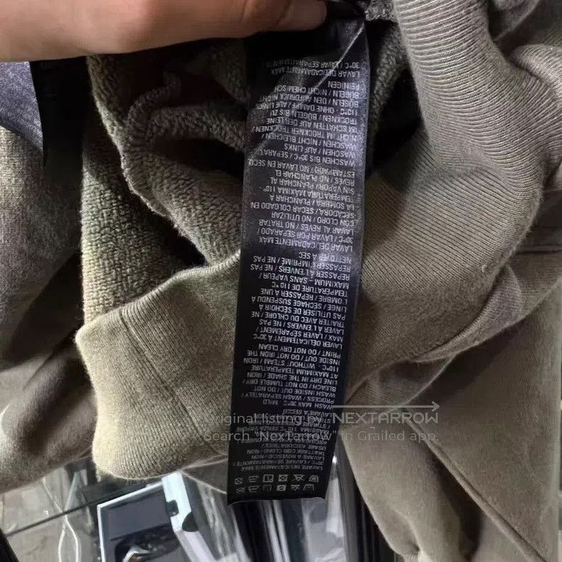Balenciaga Balenciaga Olive green hooded sweater with shielding line Size US L / EU 52-54 / 3 - 5 Thumbnail