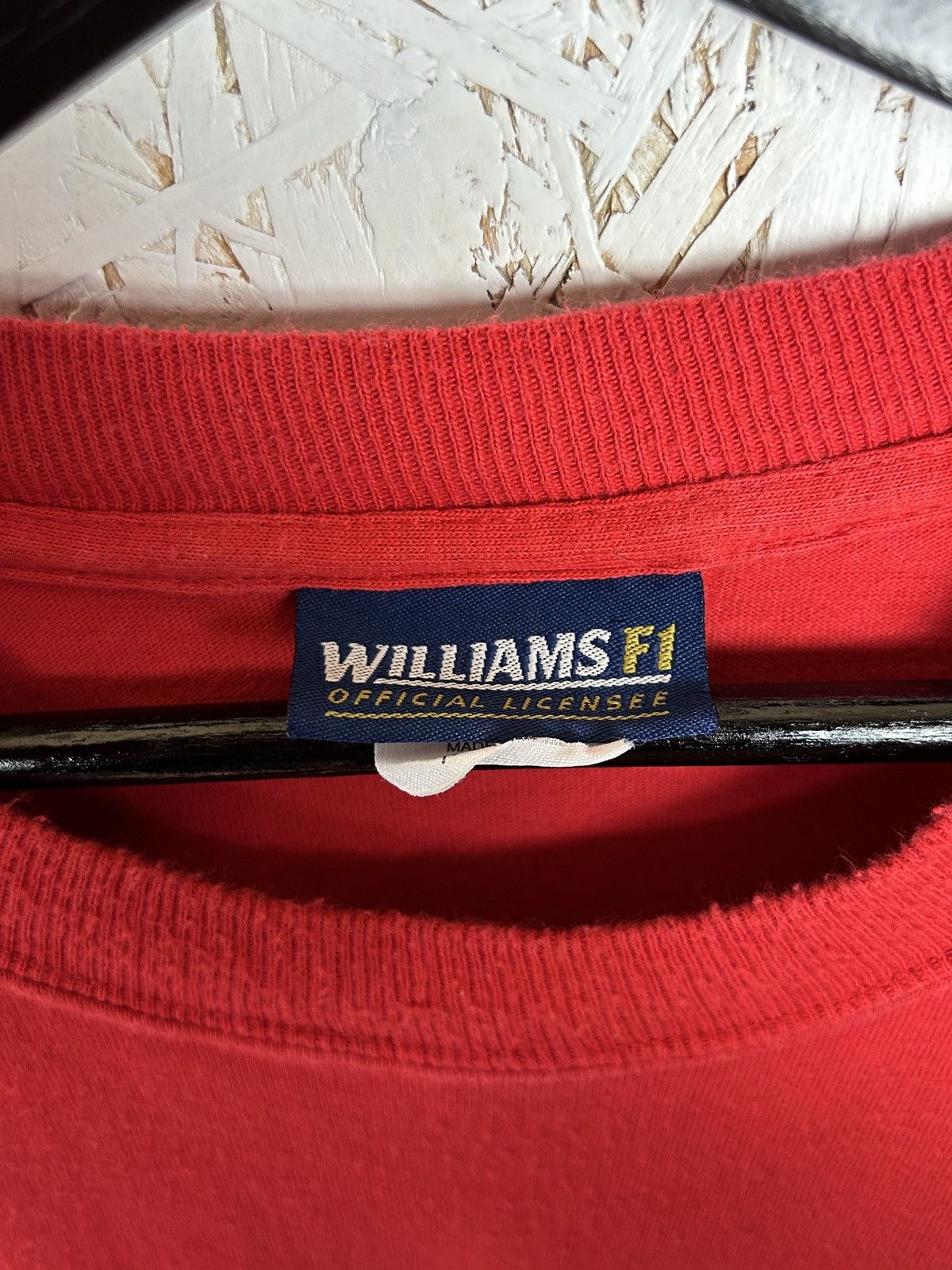 Formula 1 90s Vintage Formula 1 Williams Winfield Racing T-Shirt Red Size US XL / EU 56 / 4 - 8 Thumbnail