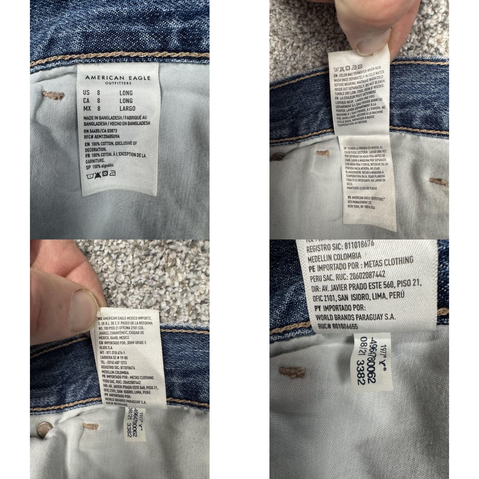 American Eagle Outfitters American Eagle Outfitters Jeans Womens 8 Blue Relaxed Mom High Rise Distressed Size 30" / US 8 / IT 44 - 8 Thumbnail