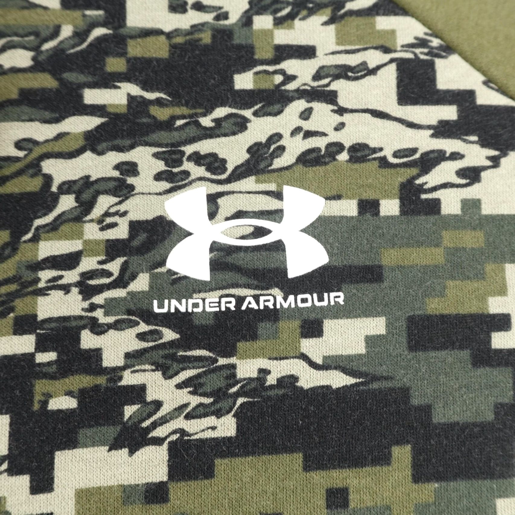 Under Armour Under Armour Hoodie Mens XL Green Camo Pullover Loose Fit Fleece Sweatshirt Size US XL / EU 56 / 4 - 3 Thumbnail