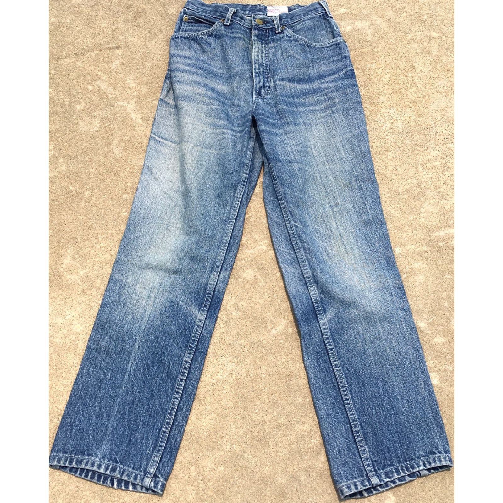 Vintage VINTAGE Kenny Rogers Western Collection By Karman Jeans High Waist Size 10 27 in Denim Blue 1980s Womens Jeans Cowgirl Authentic Original Size 32" / US 10 / IT 46 - 6 Thumbnail