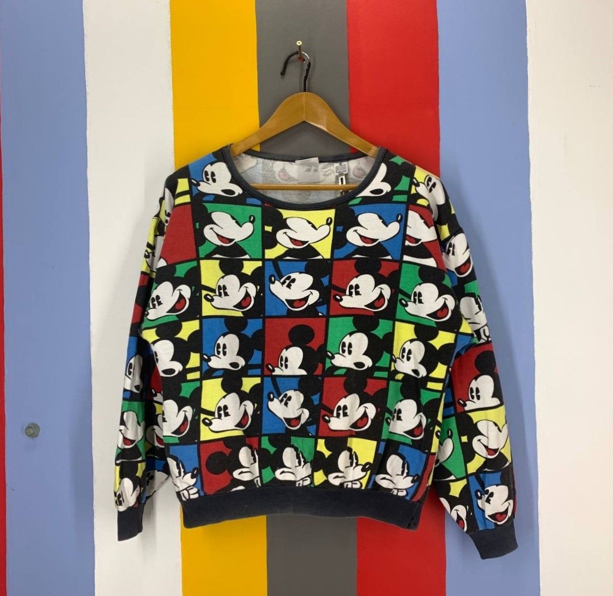 Disney 90s Vintage MICKEY MOUSE Full Print Sweatshirt #2318/02 Size US S / EU 44-46 / 1 - 1 Thumbnail