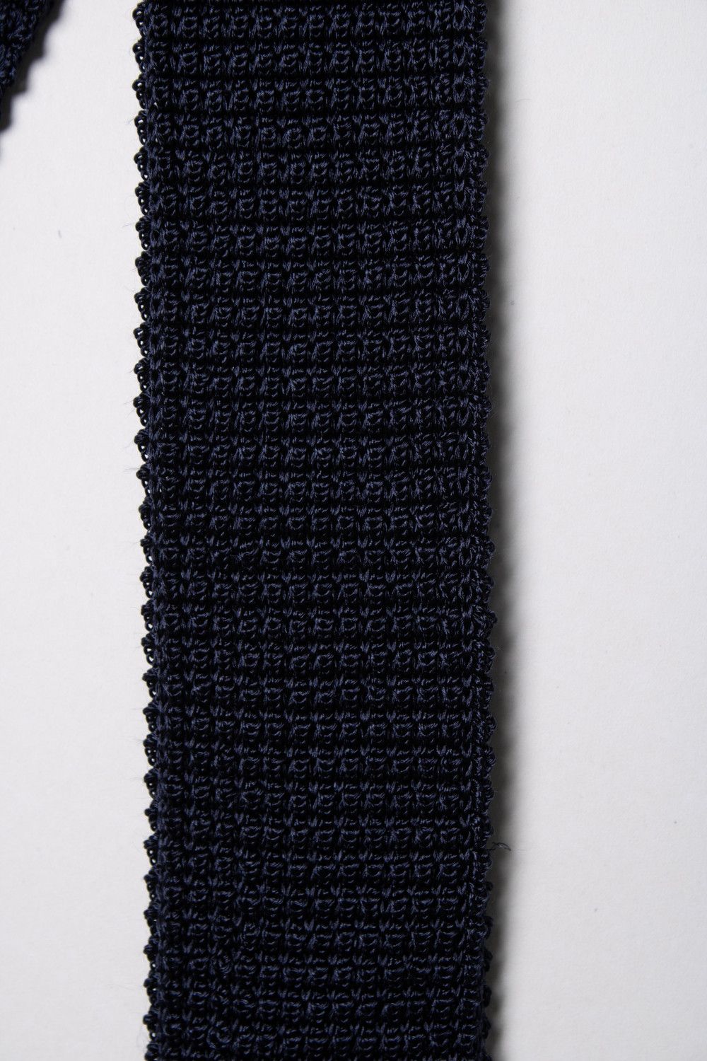 Lanvin Lanvin, dark blue knitted tie Size ONE SIZE - 3 Thumbnail