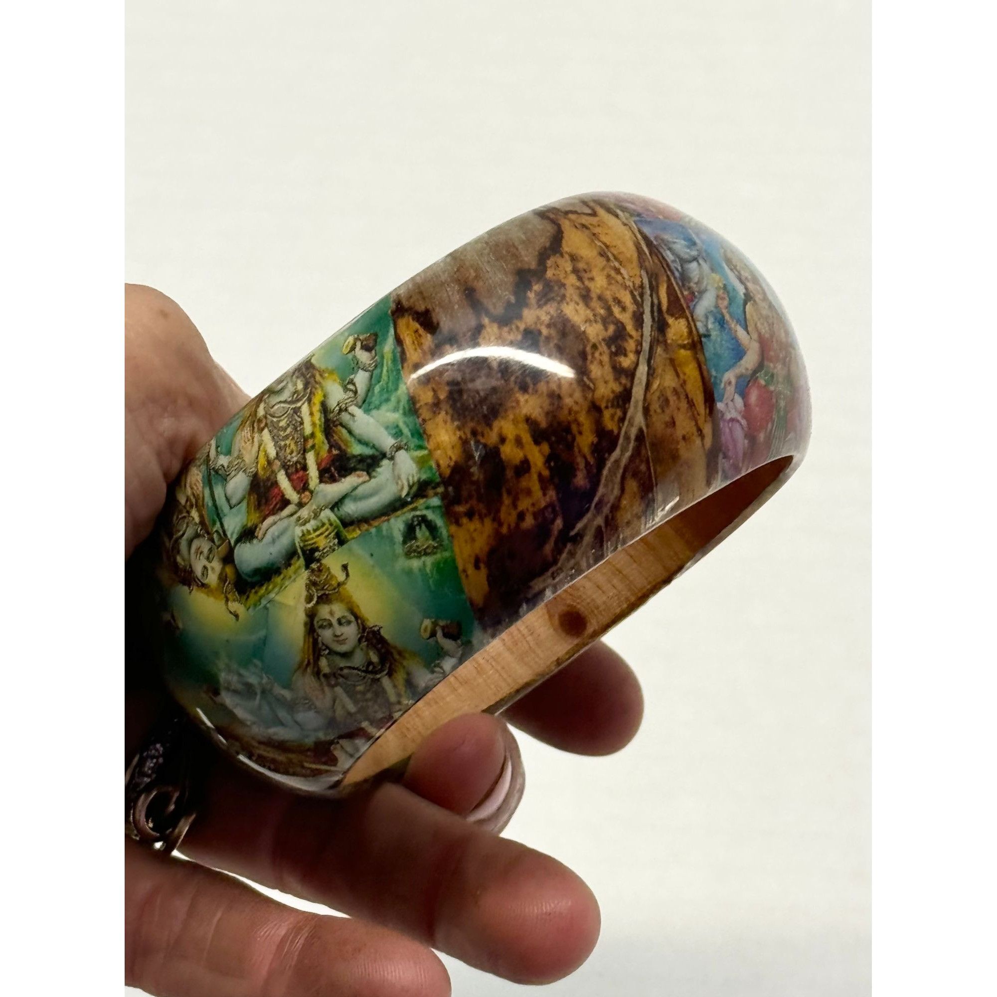 Vintage Vintage banana wood bangle bracelet Size ONE SIZE - 6 Thumbnail