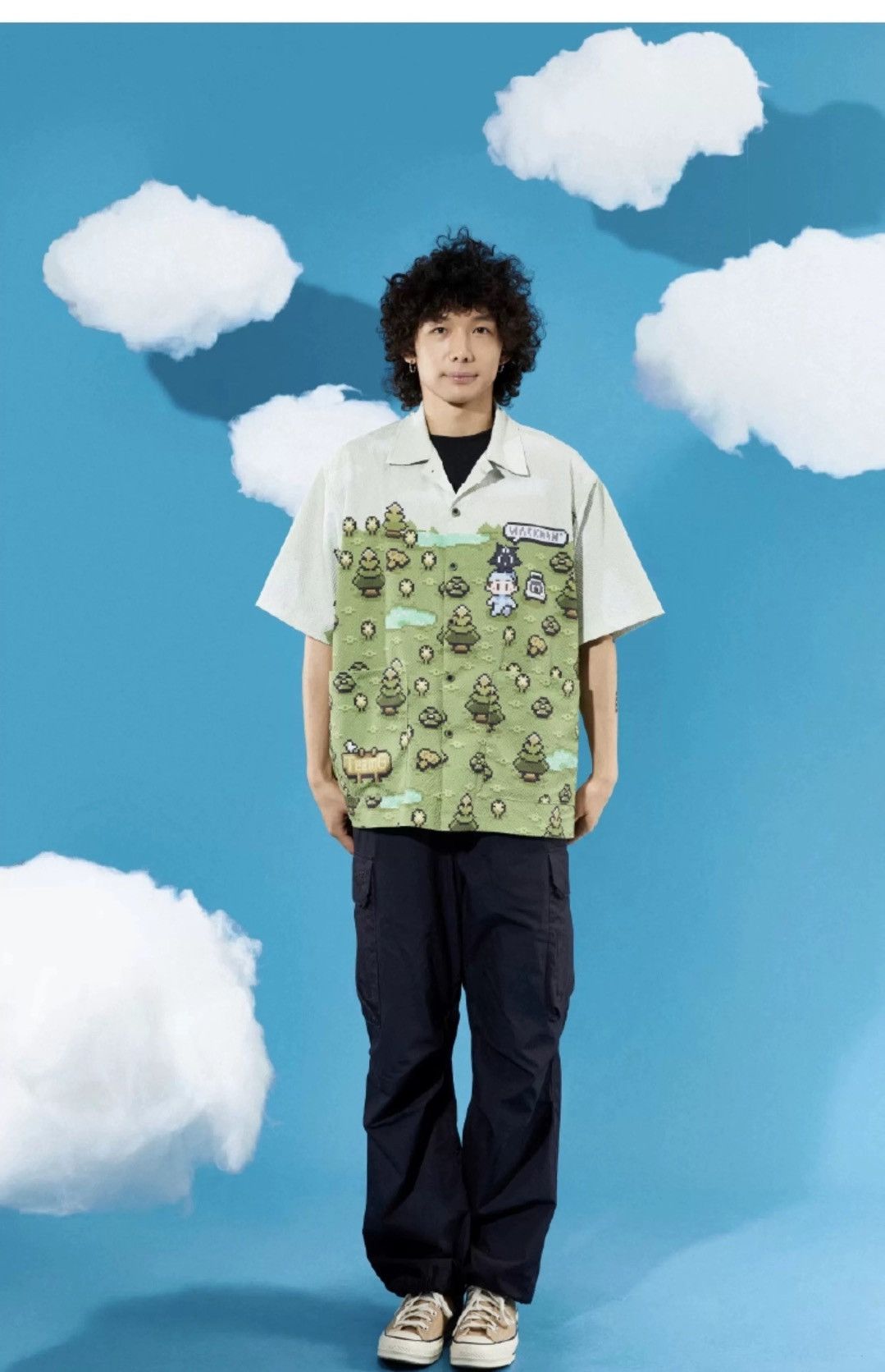 Other Nintendo-style Aesthetics Button Up Short Sleeve Shirt Size US M / EU 48-50 / 2 - 13 Thumbnail