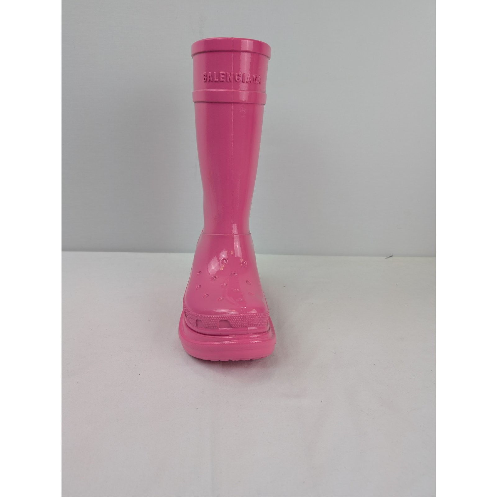 Balenciaga o1rshd1 Patent Eva Crocs Boots in Pink 40 Size US 10 / IT 40 - 12 Thumbnail