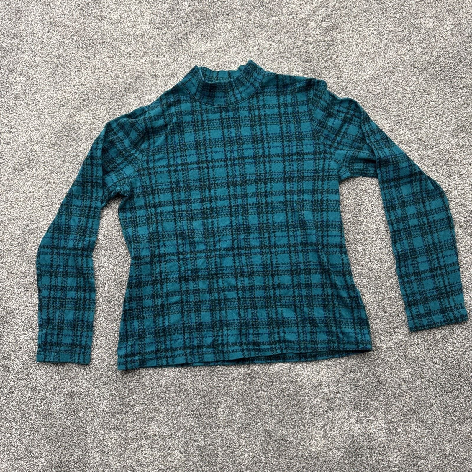 Other Vintage 90s Turtleneck Shirt Women M Grunge Preppy PlaidTwee Size M / US 6-8 / IT 42-44 - 1 Thumbnail