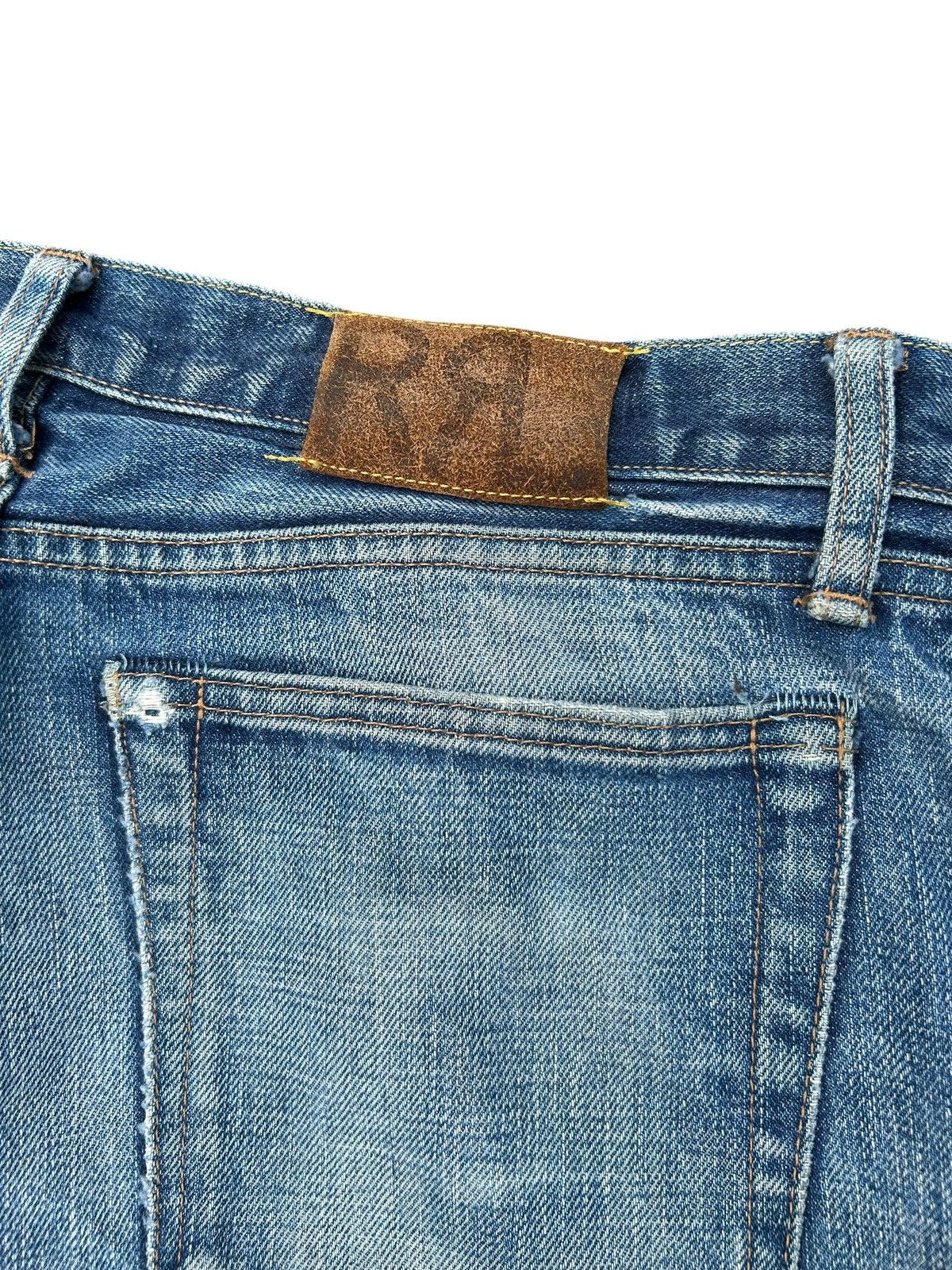 RRL Ralph Lauren FLARE RRL RALPH LAUREN SELVEDGE DISTRESSED DENIM JEANS Size US 34 / EU 50 - 15 Thumbnail