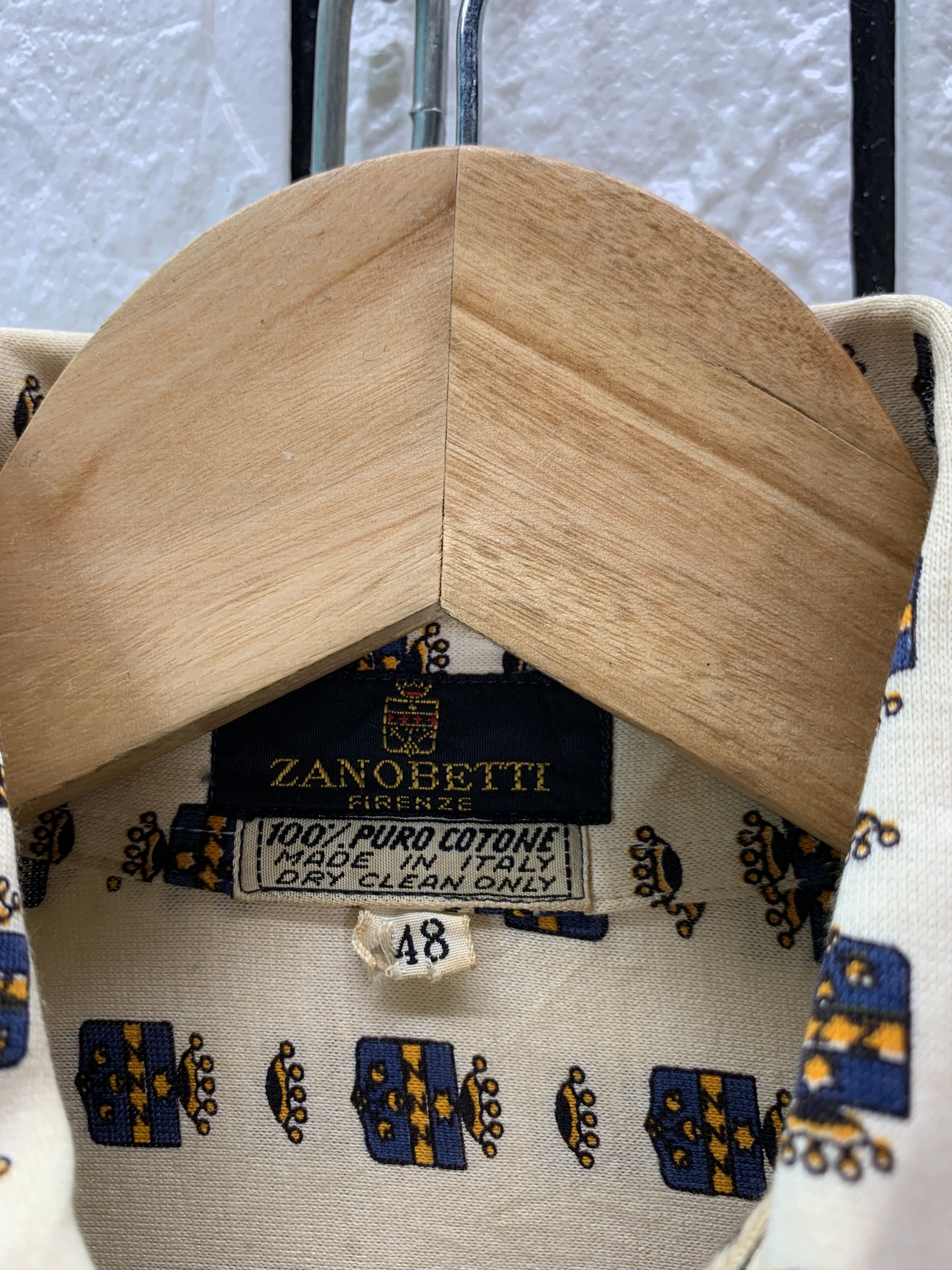 Vintage Vintage Zanobetti Monogram Shirt Button Size US S / EU 44-46 / 1 - 4 Thumbnail