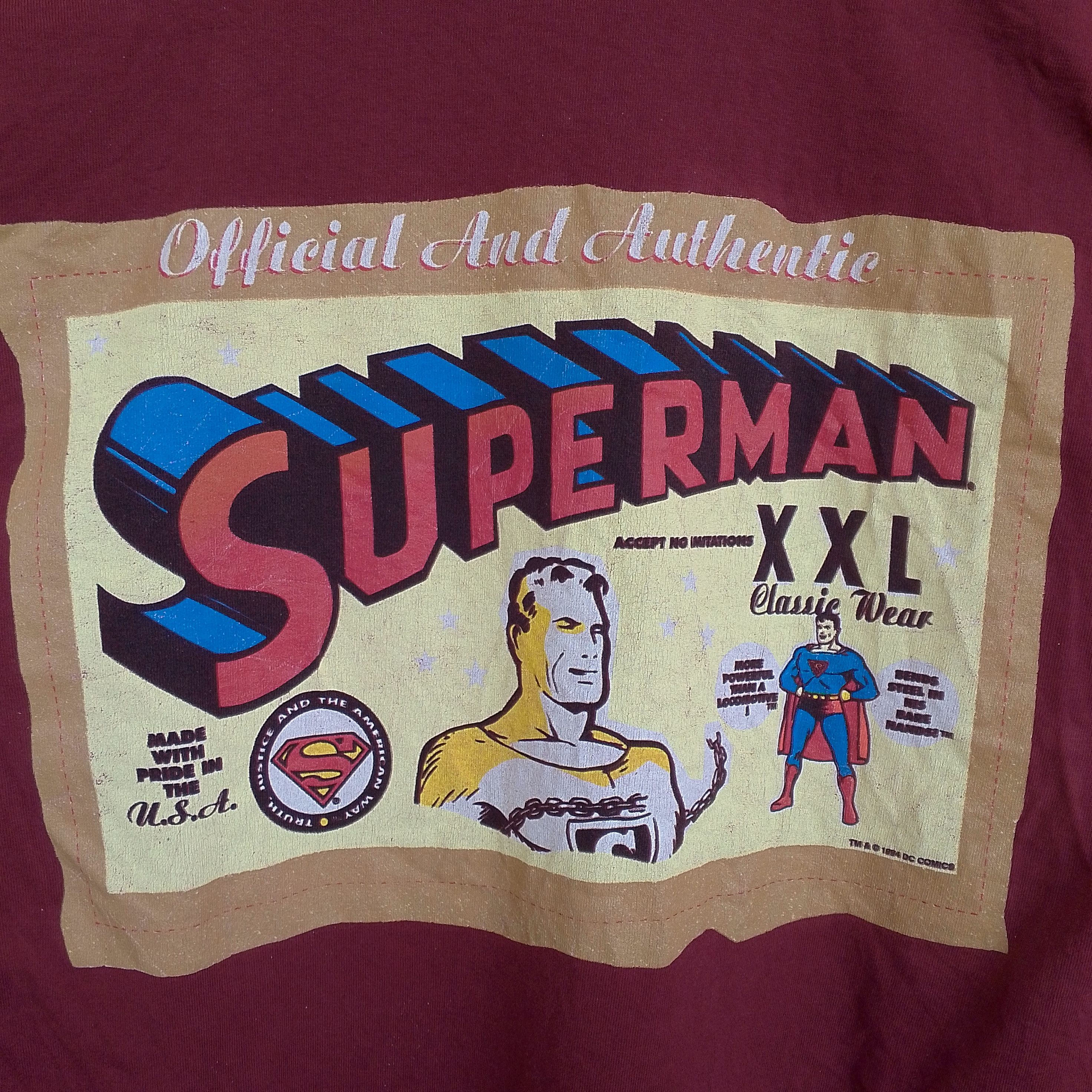 Giant Vintage 1994 Superman Movie Dc Comics Size US M / EU 48-50 / 2 - 4 Thumbnail