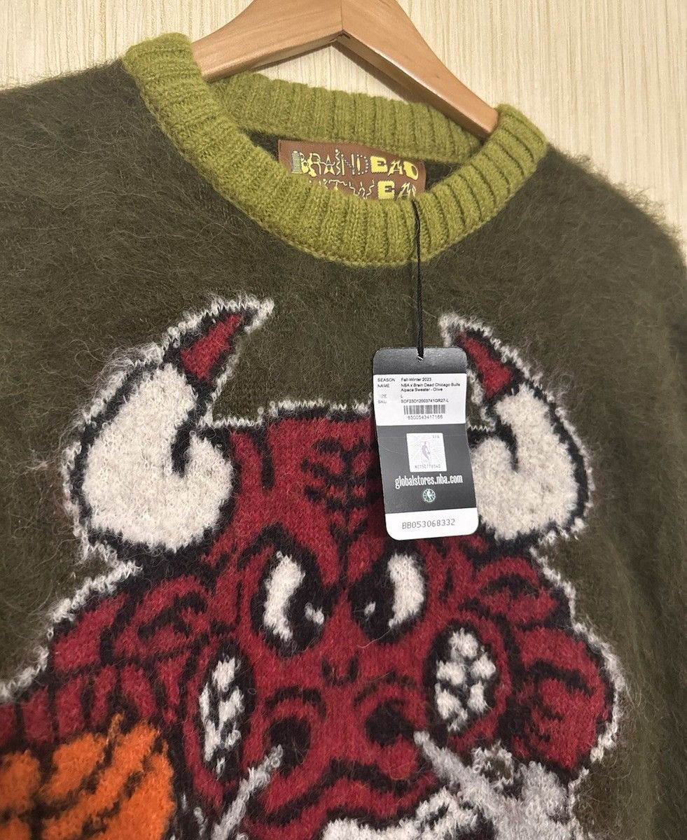 Brain Dead BRAIN DEAD X NBA Chicago Bulls Alpaca sweater Fuzzy Size L Size US L / EU 52-54 / 3 - 9 Thumbnail
